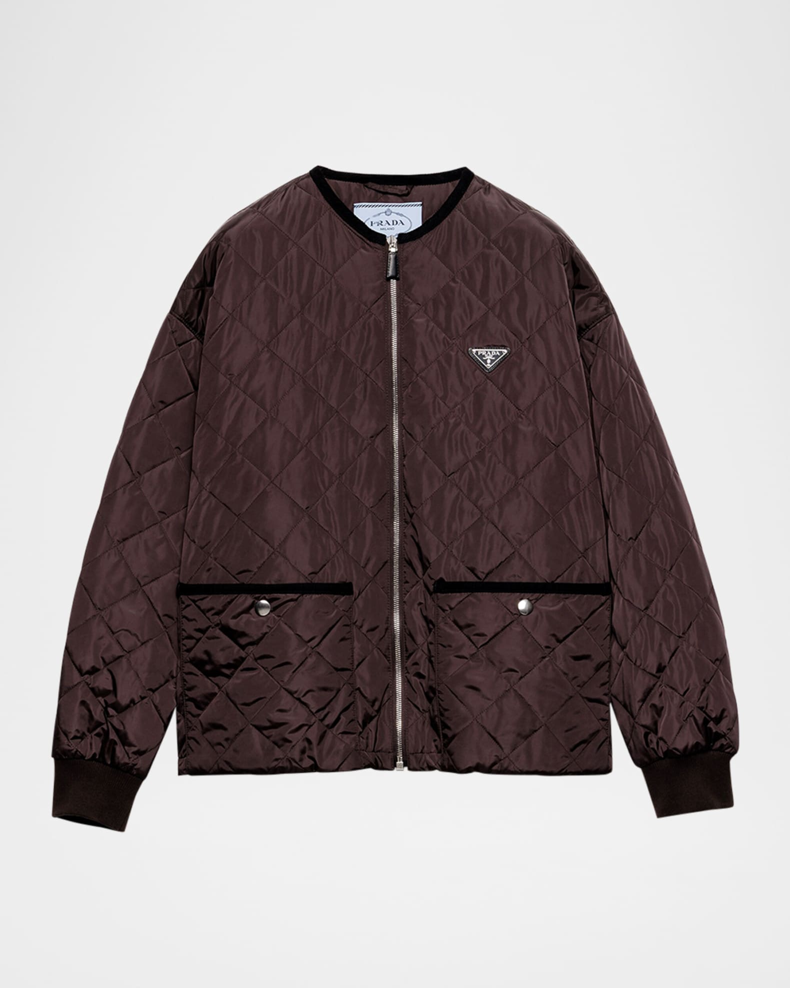 PRADA スタイリッシュ Light Re-Nylon ジャケット Prada Quilted Light Re-Nylon Jacket | Neiman Marcus