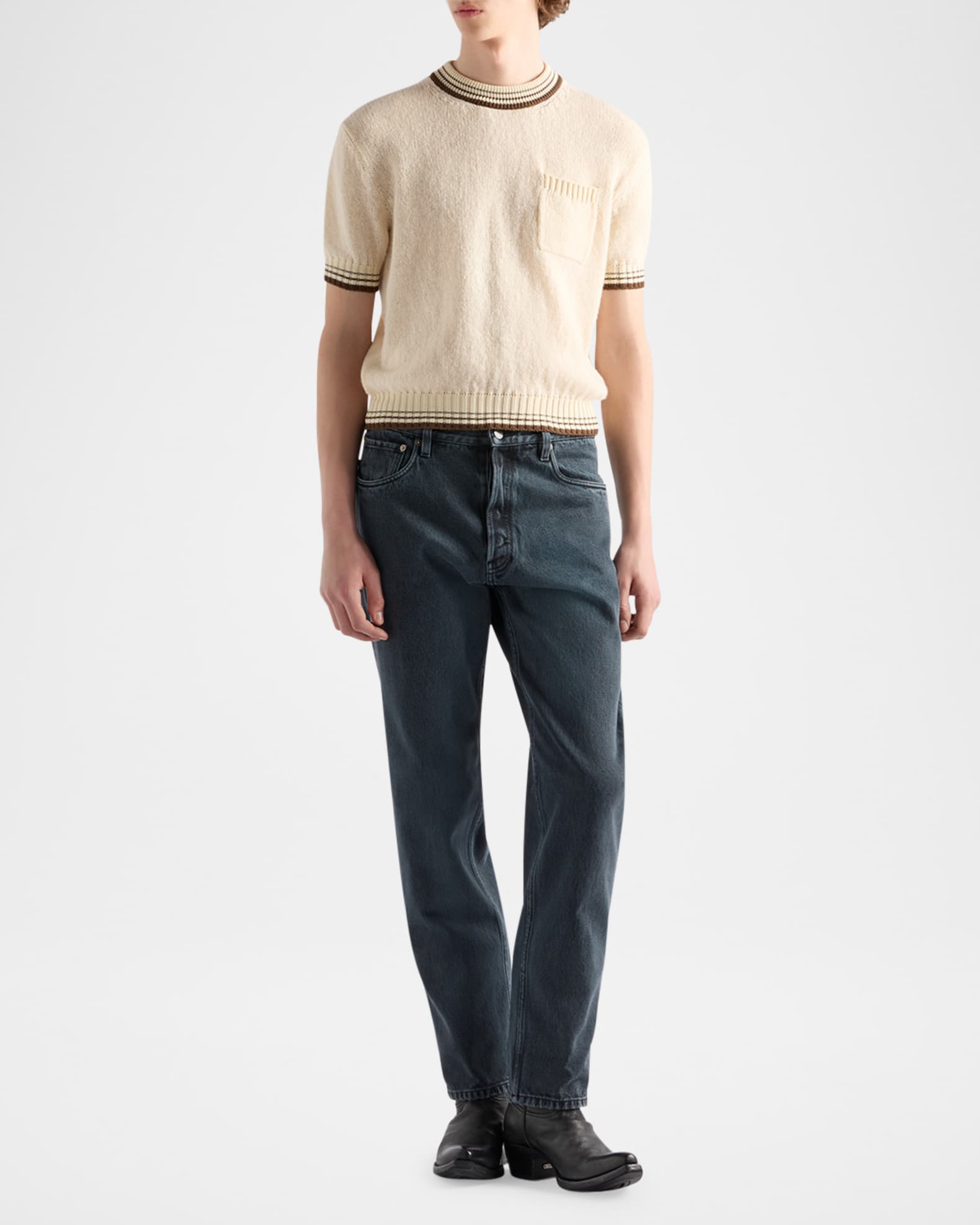 パンツ PRADA straight denims Prada Men's Straight-Leg Denim Jeans | Neiman Marcus