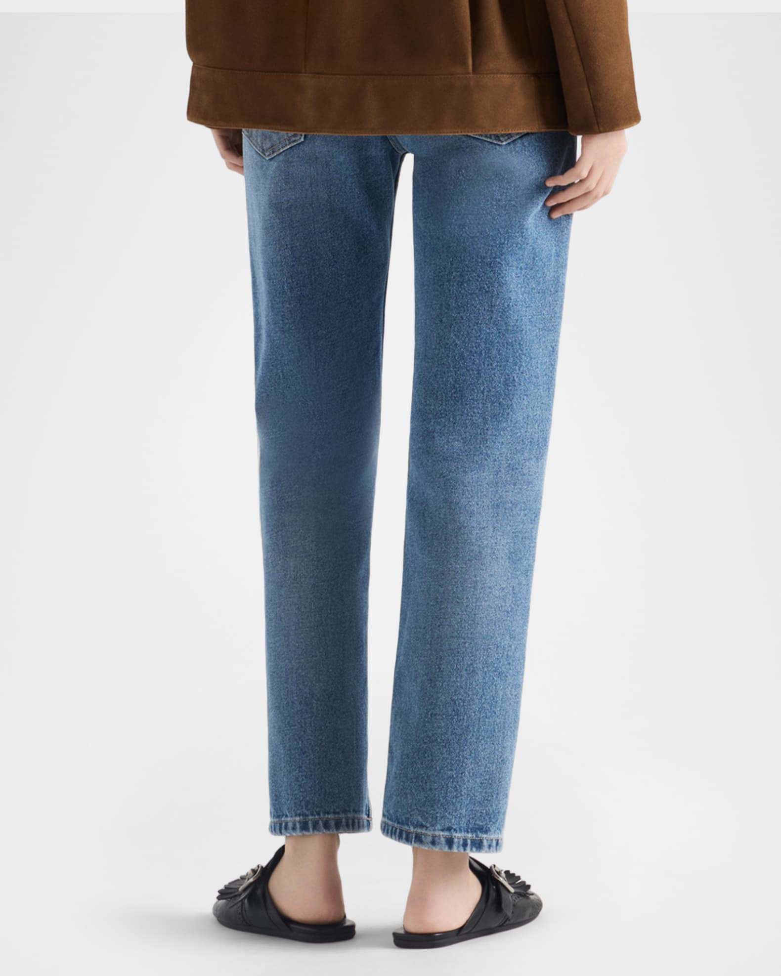 プラダ　レディース　デニム　27 Prada Low-Rise Straight-Leg Denim Jeans | Neiman Marcus