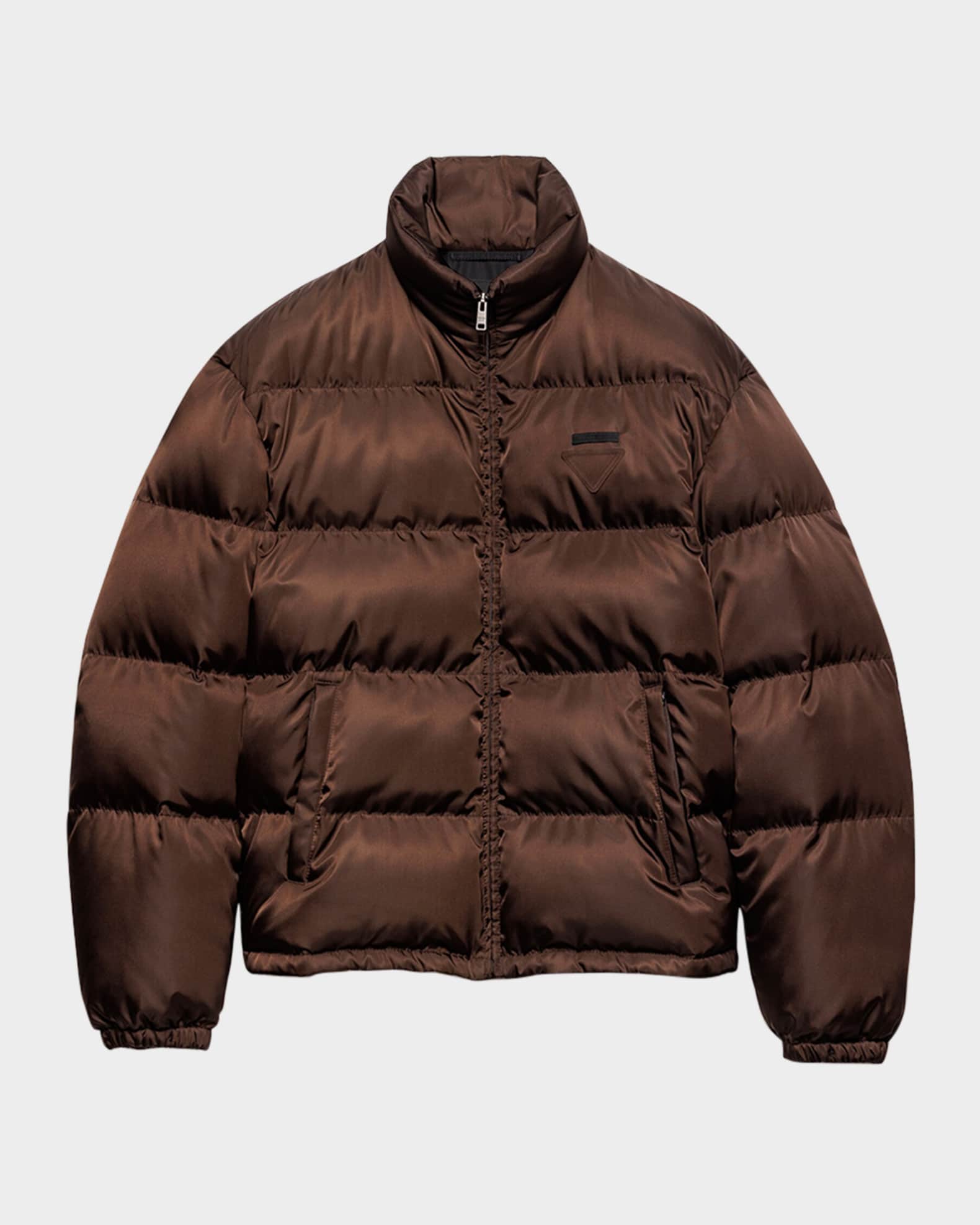 Prada Men's Medium-Weight Re-Nylon Down Jacket | Neiman Marcus