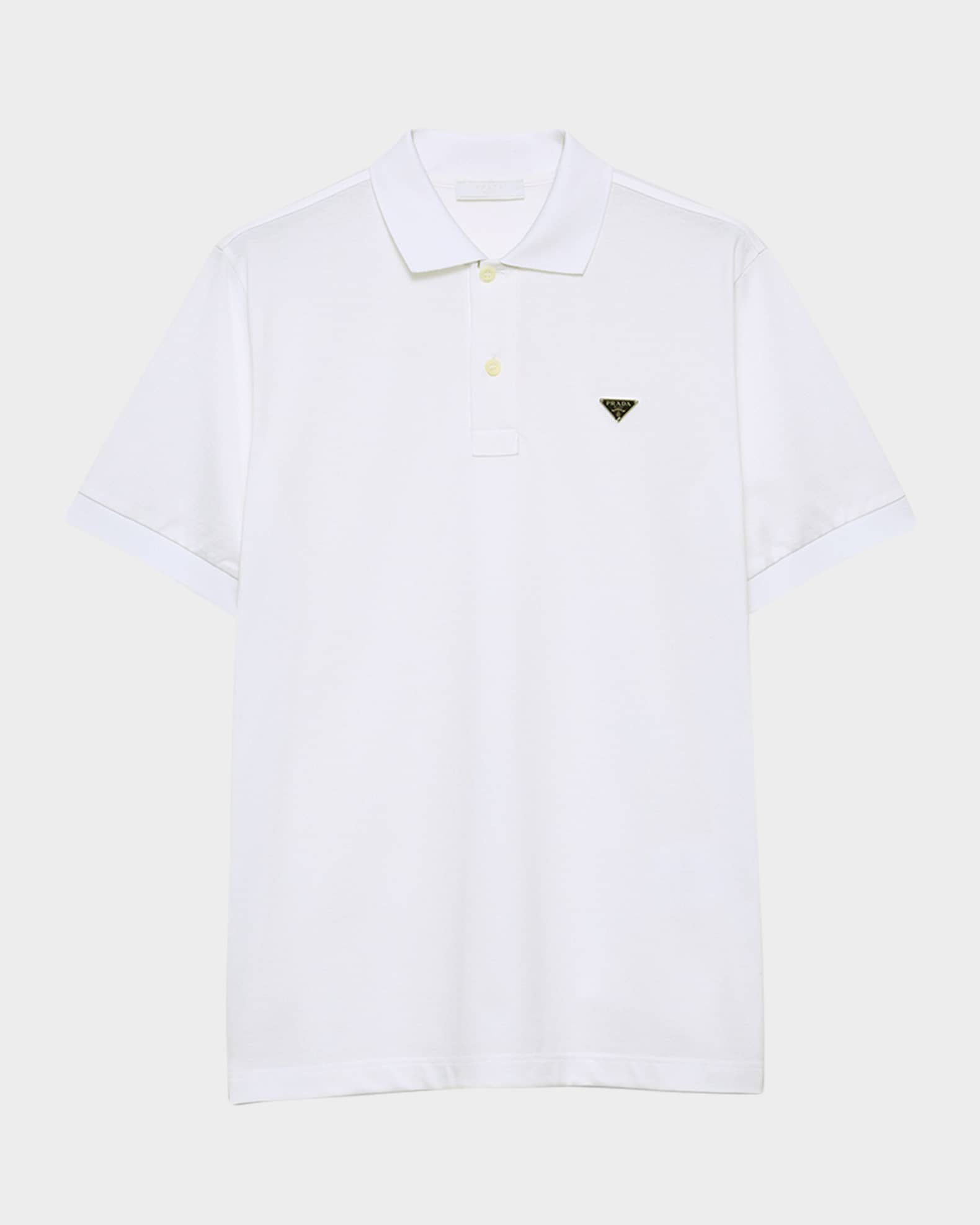 Prada Men's Short-Sleeve Pique Polo Shirt | Neiman Marcus