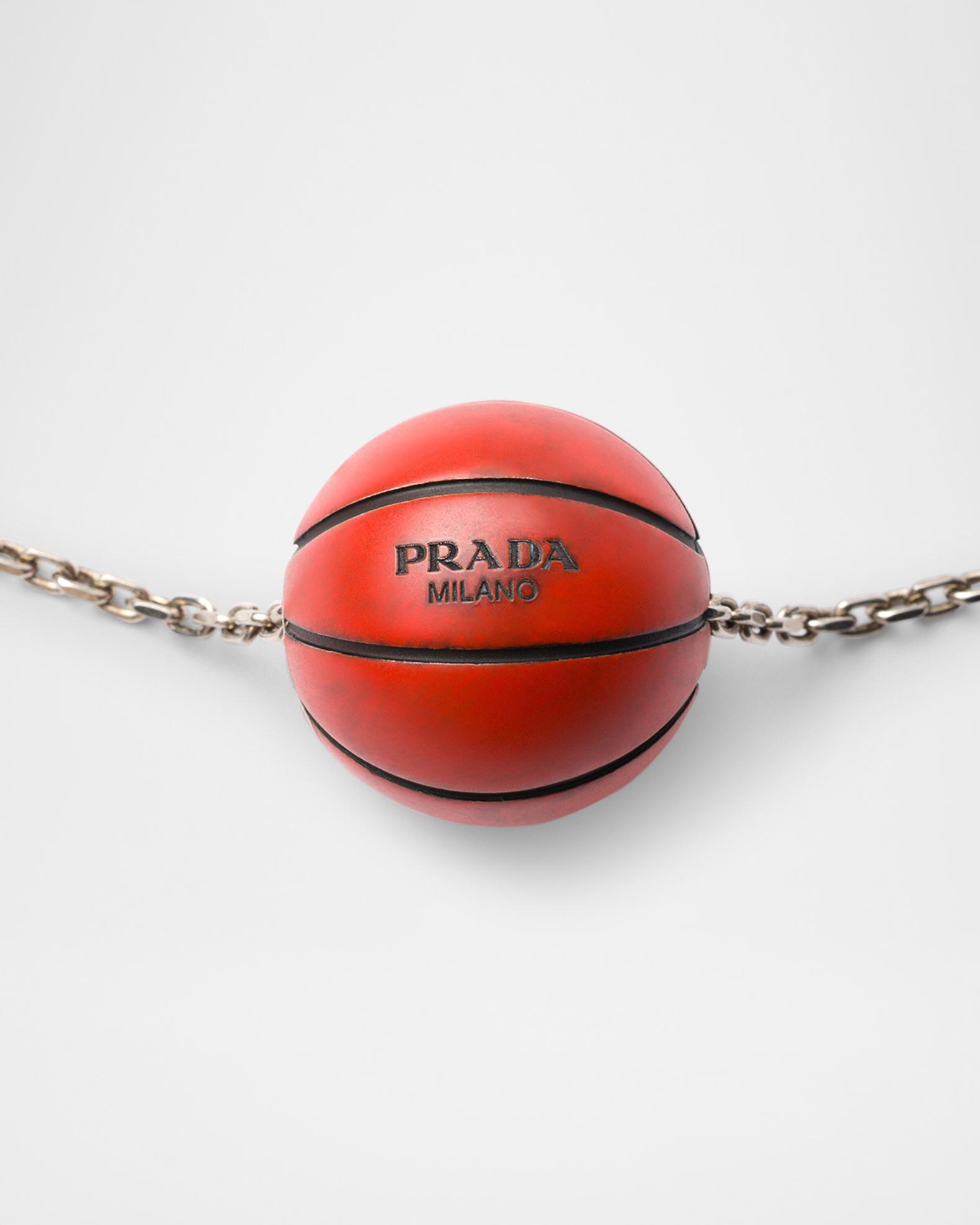 Prada Metal Basketball Necklace | Neiman Marcus