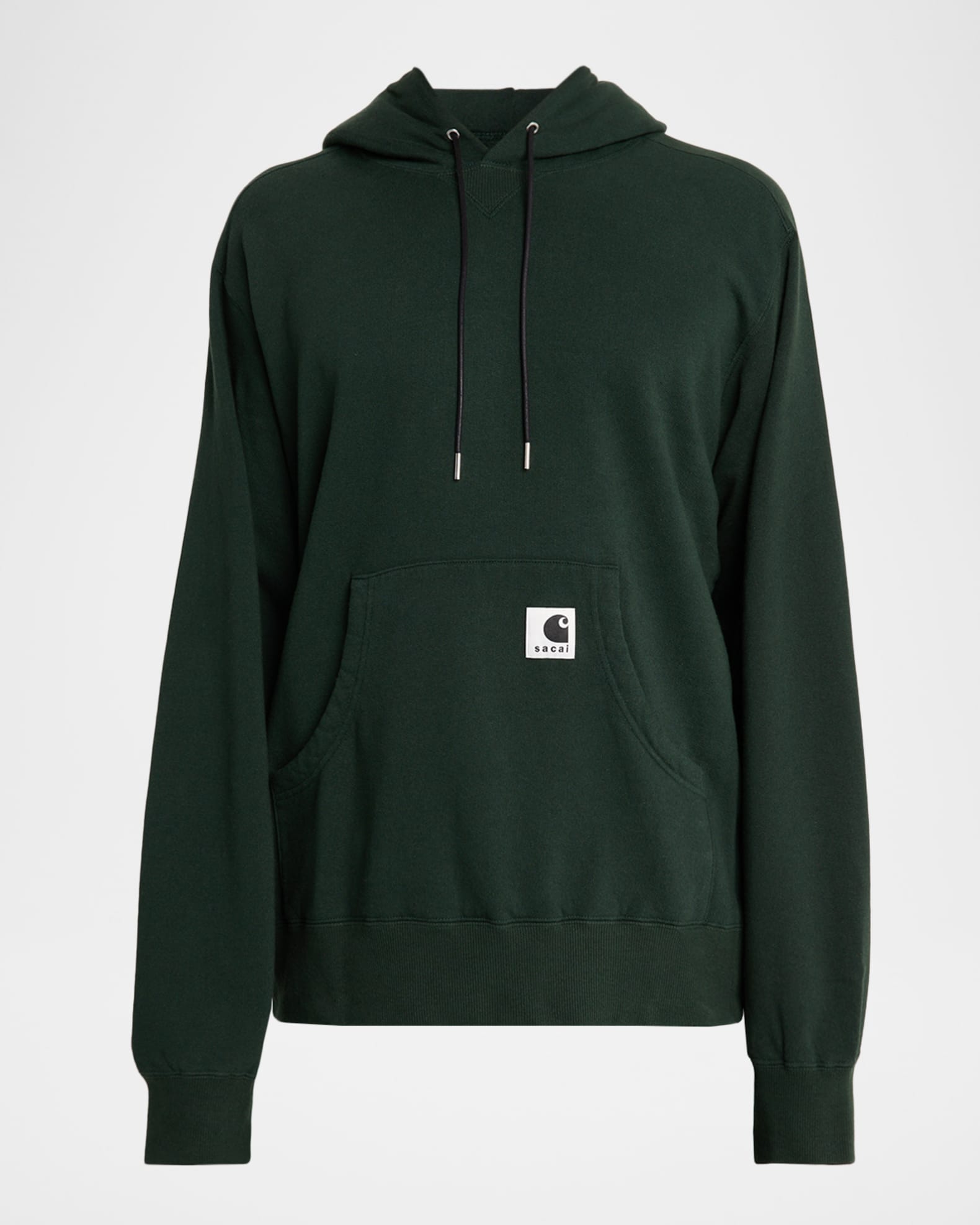 SACAI x CARHARTT WIP Men's Washed Cotton Hoodie with Label