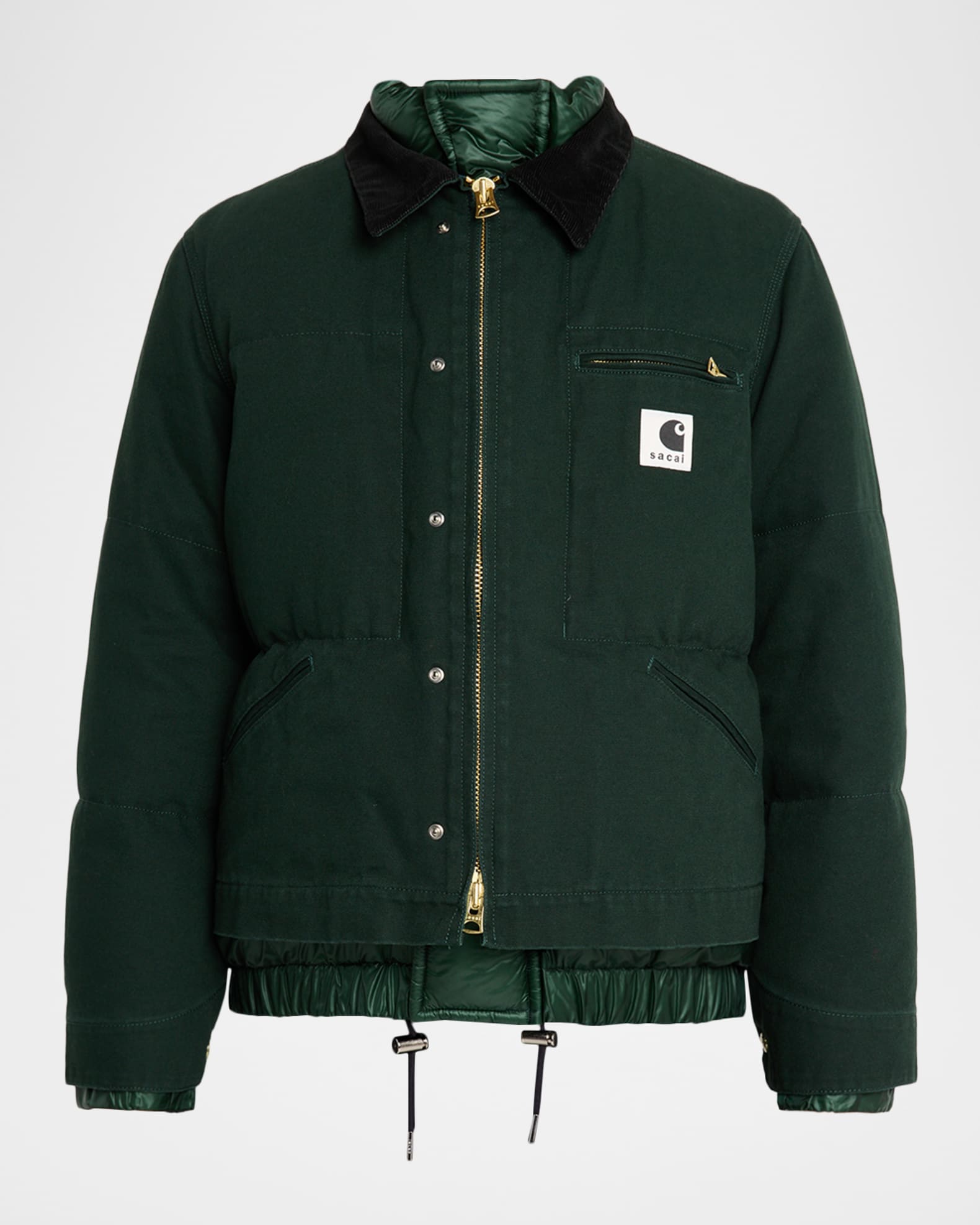 SACAI x CARHARTT WIP Men's Washed Duck Puffer Jacket | Neiman Marcus