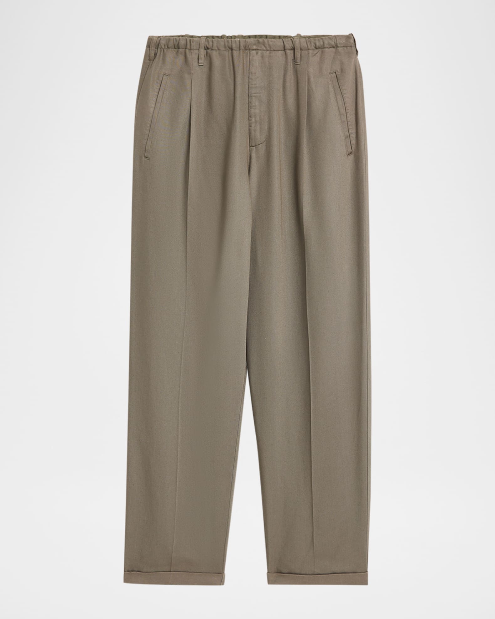 Magliano Men's Lyocell Peoples Pleated Wide-Leg Pants | Neiman Marcus
