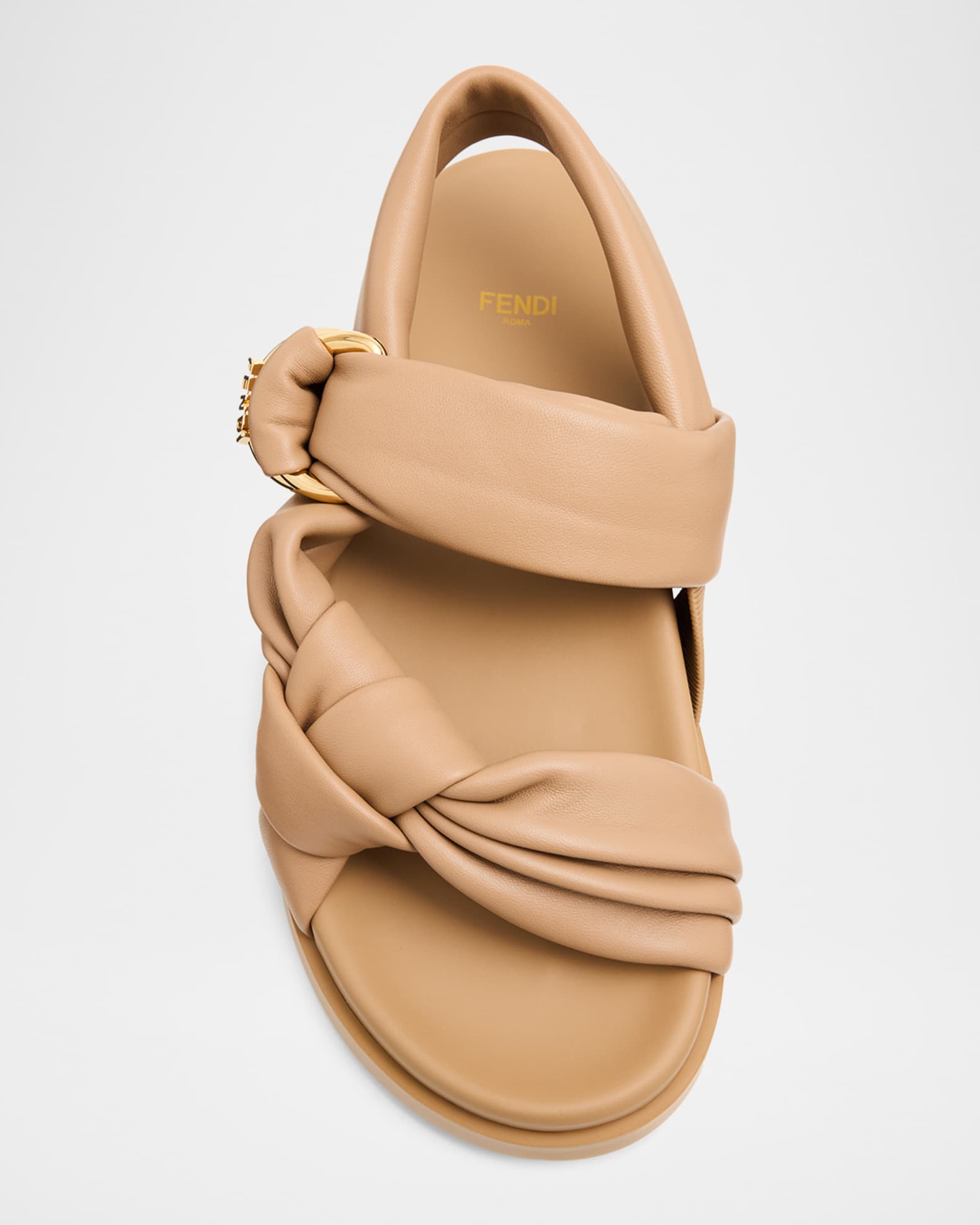 Fendi Fendi Feel Leather Sandals | Neiman Marcus
