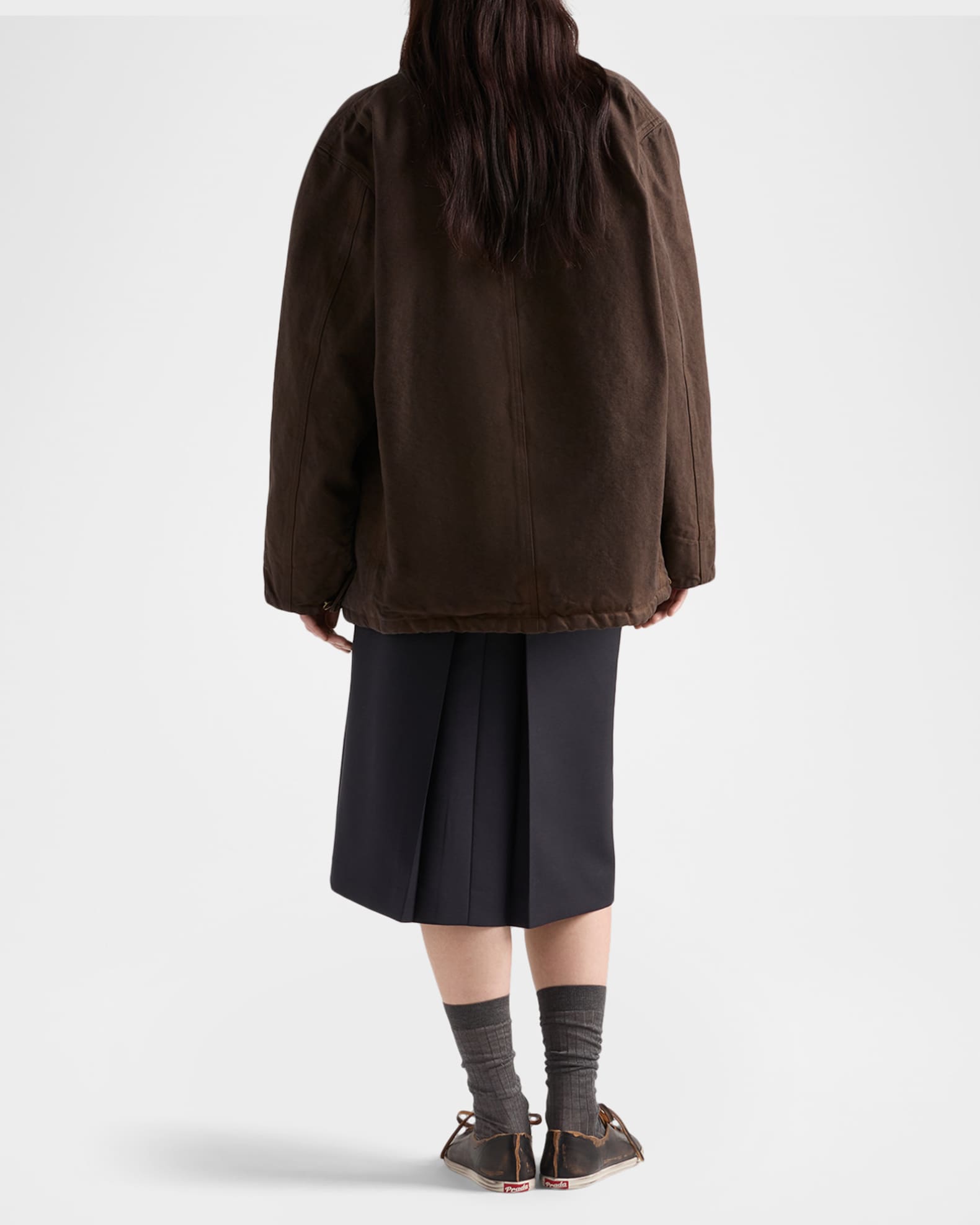 Prada Kid Mohair Midi Skirt | Neiman Marcus