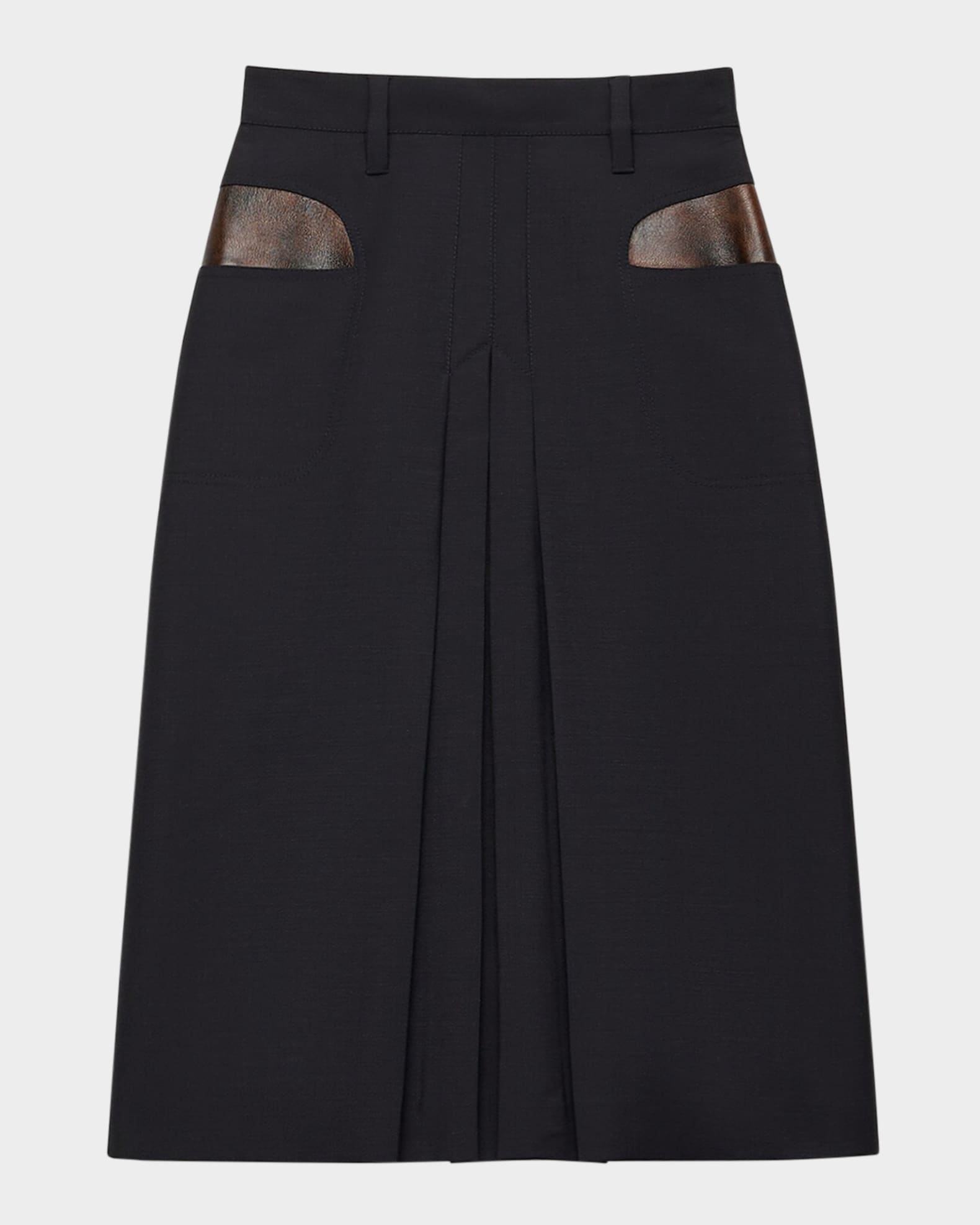 Prada Kid Mohair Midi Skirt | Neiman Marcus