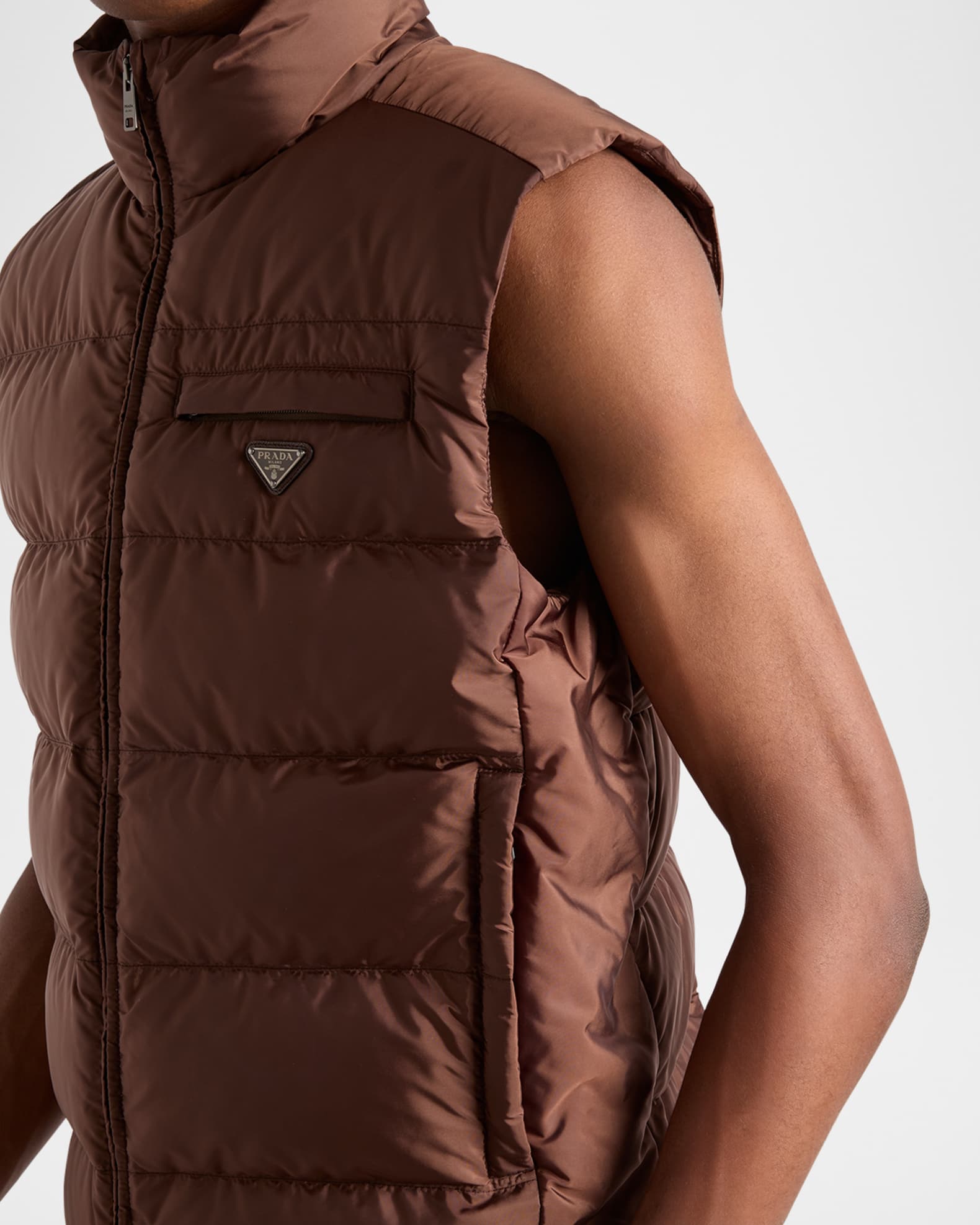 Prada Men's Re-Nylon Padded Vest | Neiman Marcus