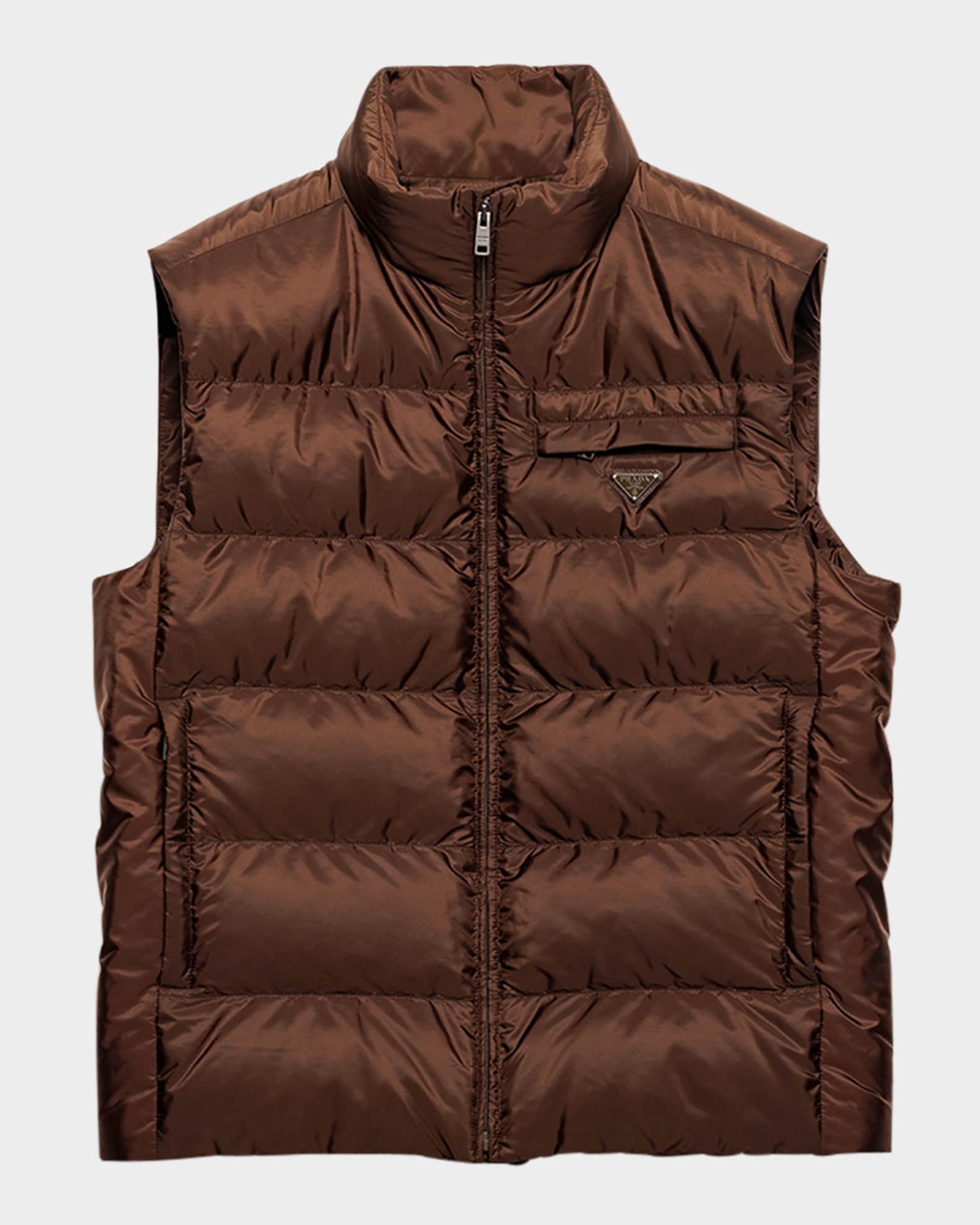 【prada】nylon puff vest サイズS Re-Nylon padded vest in black - Prada | Mytheresa