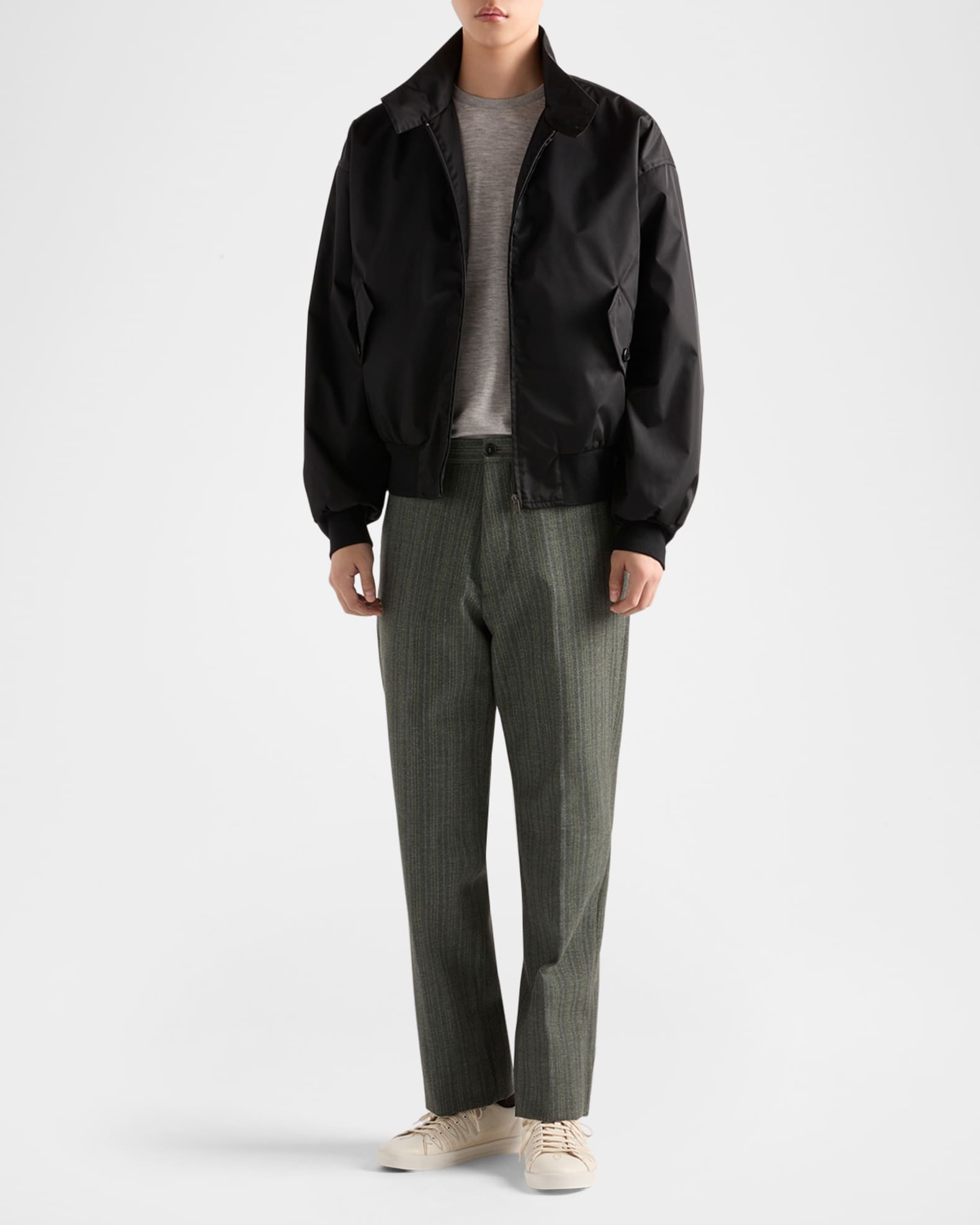 Prada Re-Nylon Bomber Jacket | Neiman Marcus