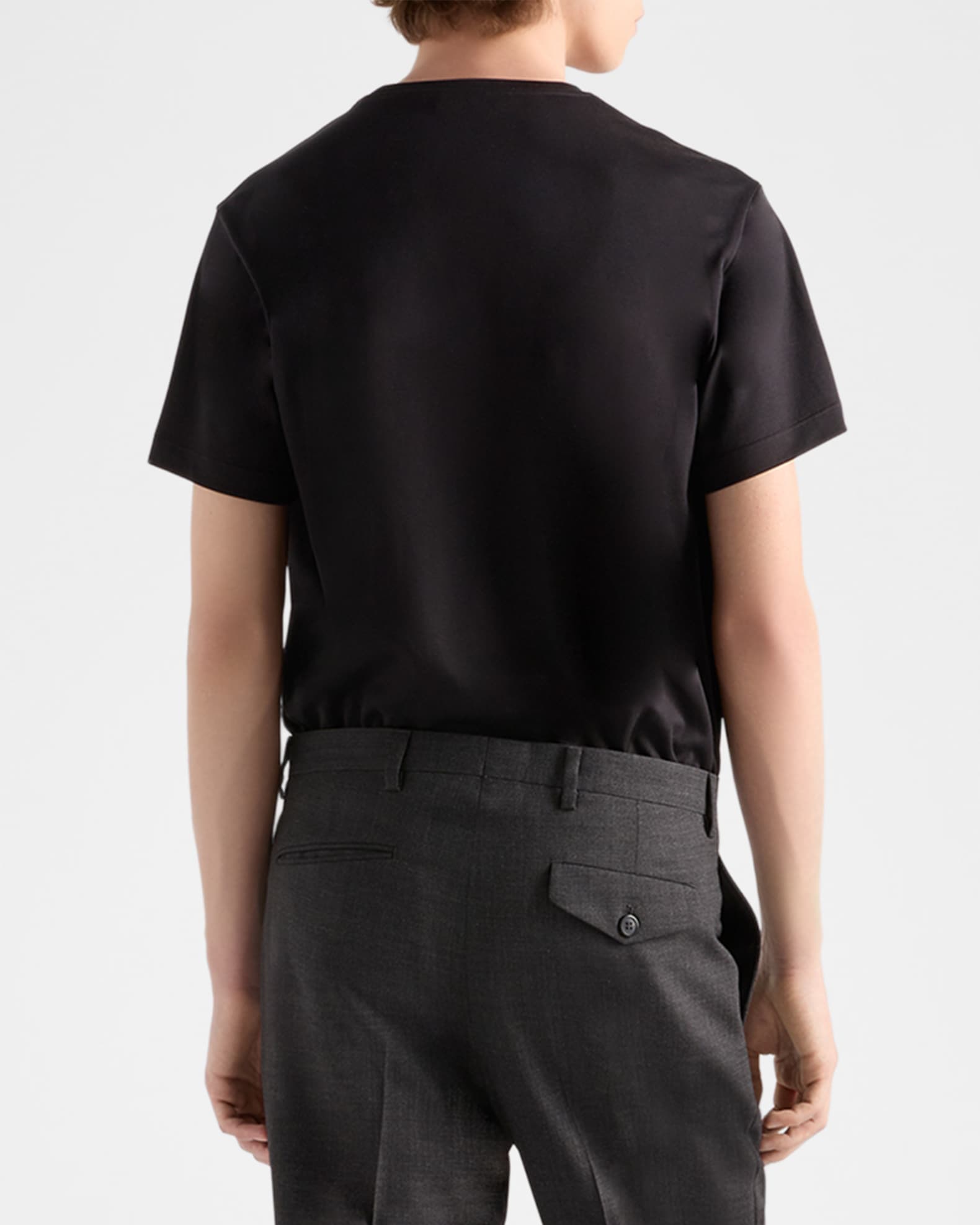 Prada Men's Short-Sleeve Cotton T-Shirt | Neiman Marcus