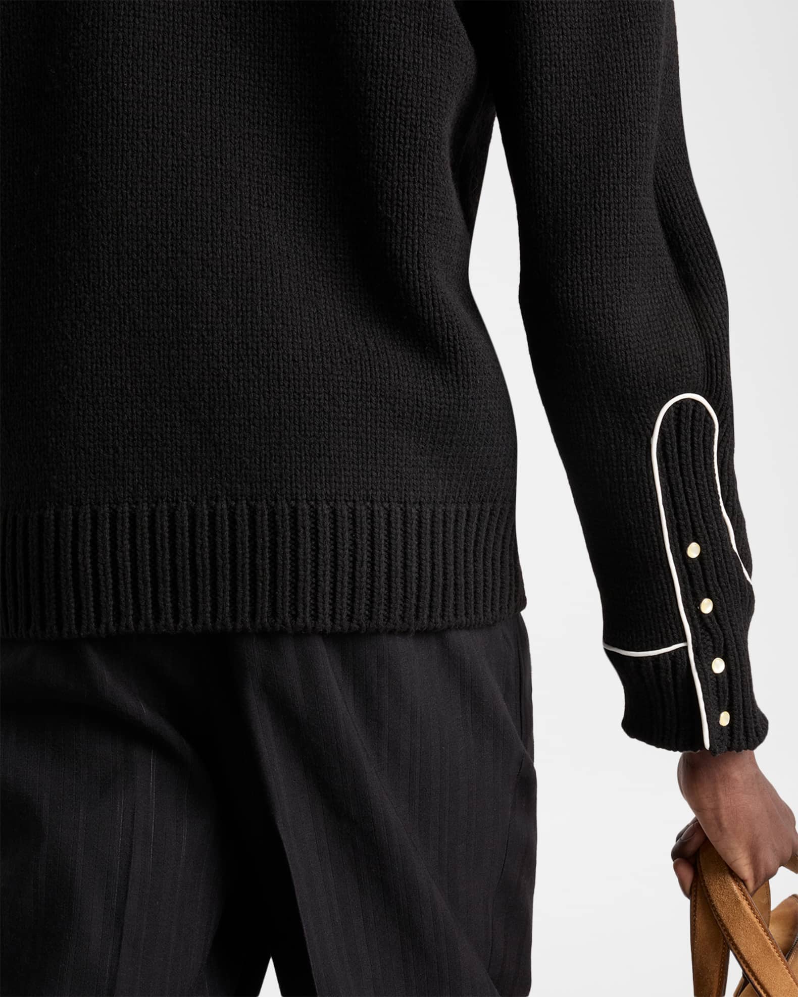 Prada Men's Oversized Shetland Wool Western Sweater | Neiman Marcus