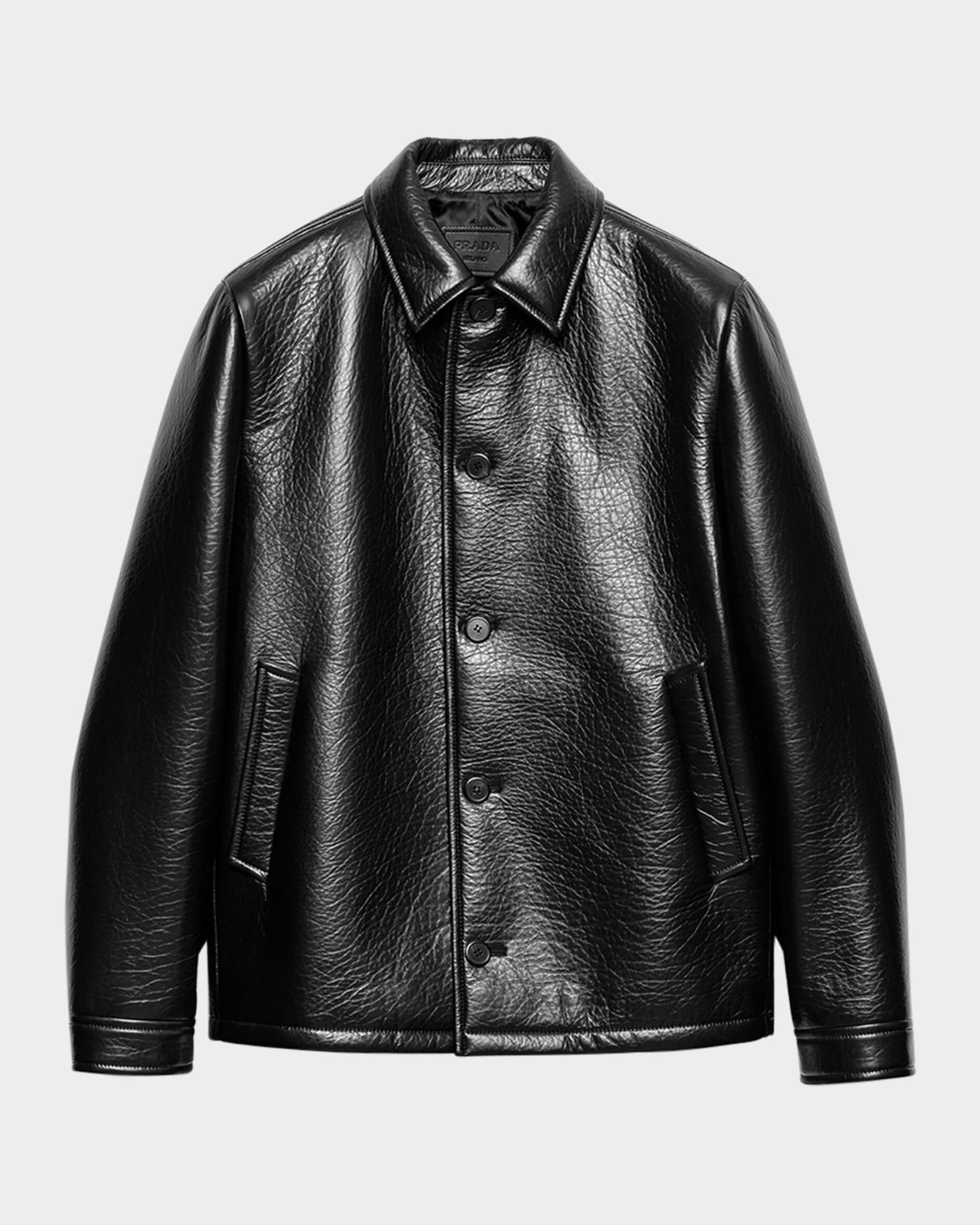 Men's Nappa Leather Caban Jacket 0