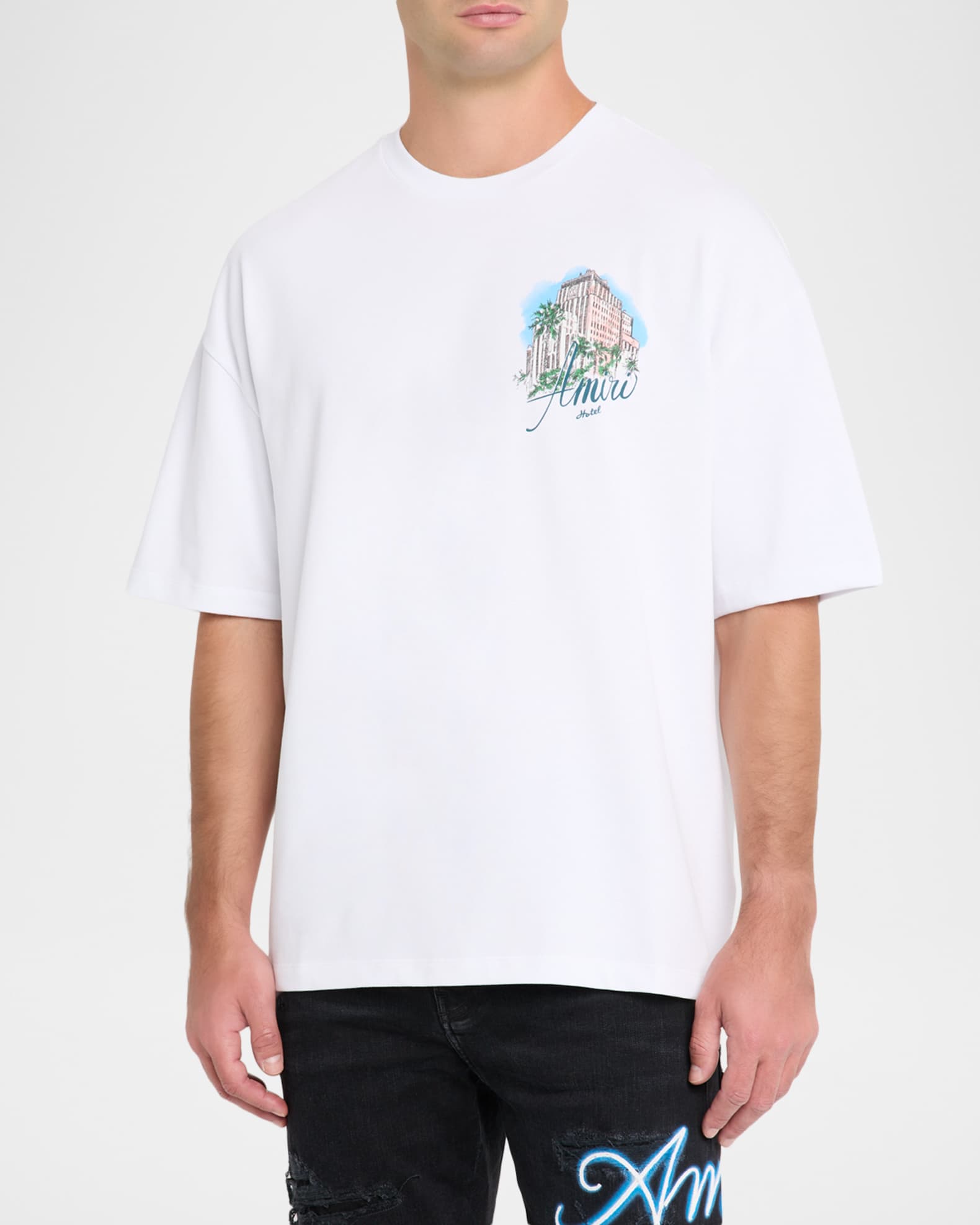 AMIRI Tシャツ OVERSIZED SKATER TEE - BLACK | AMIRI