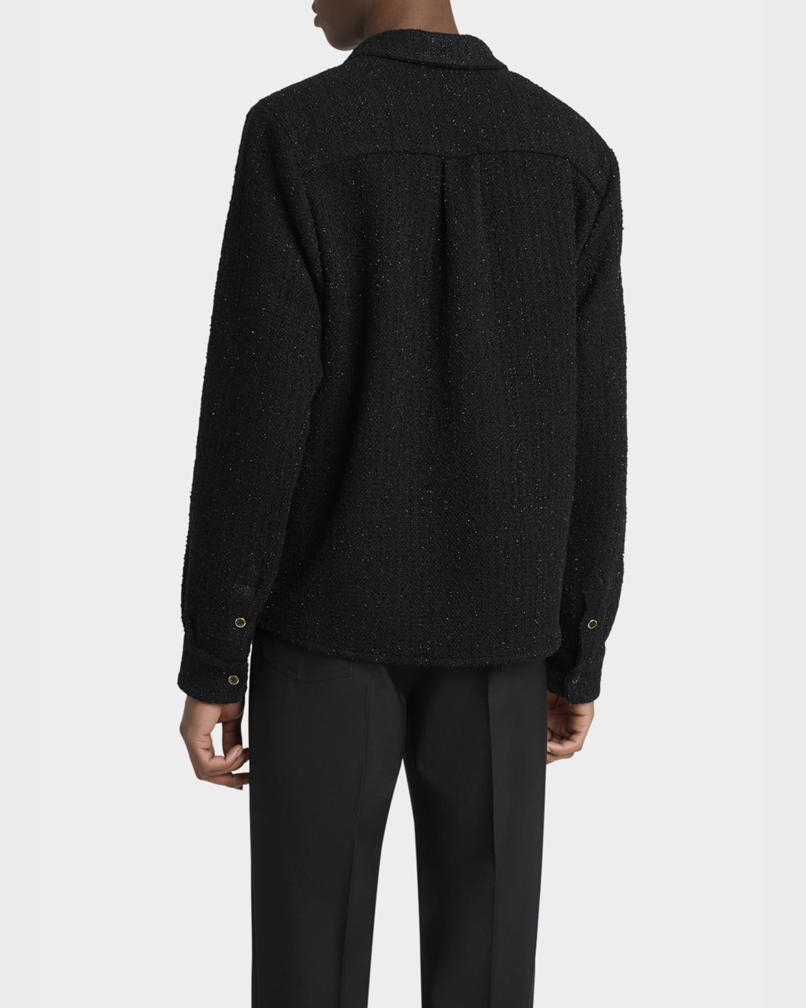 Amiri Men's Boucle Pocket Button-Down Shirt | Neiman Marcus