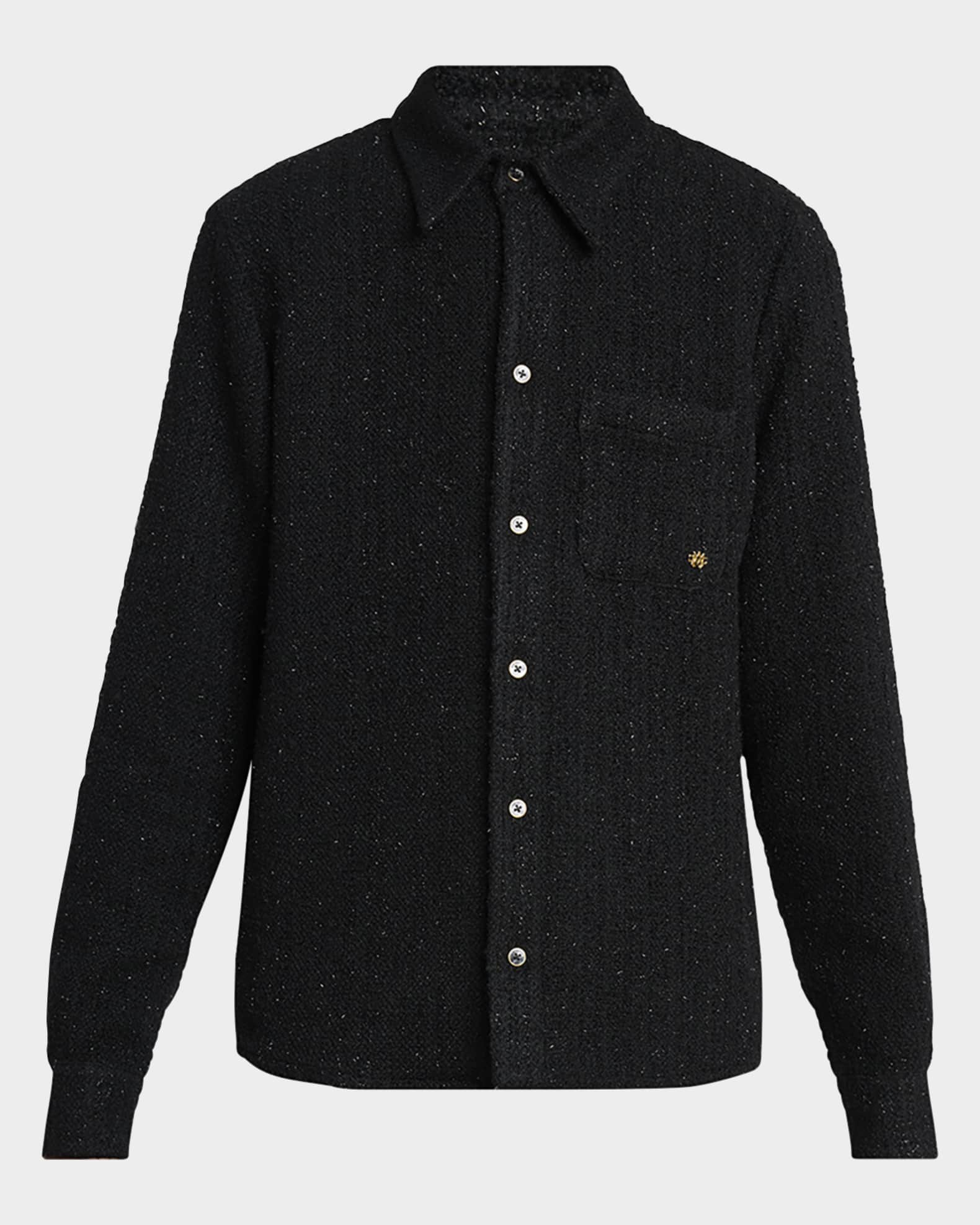 Amiri Men's Boucle Pocket Button-Down Shirt | Neiman Marcus