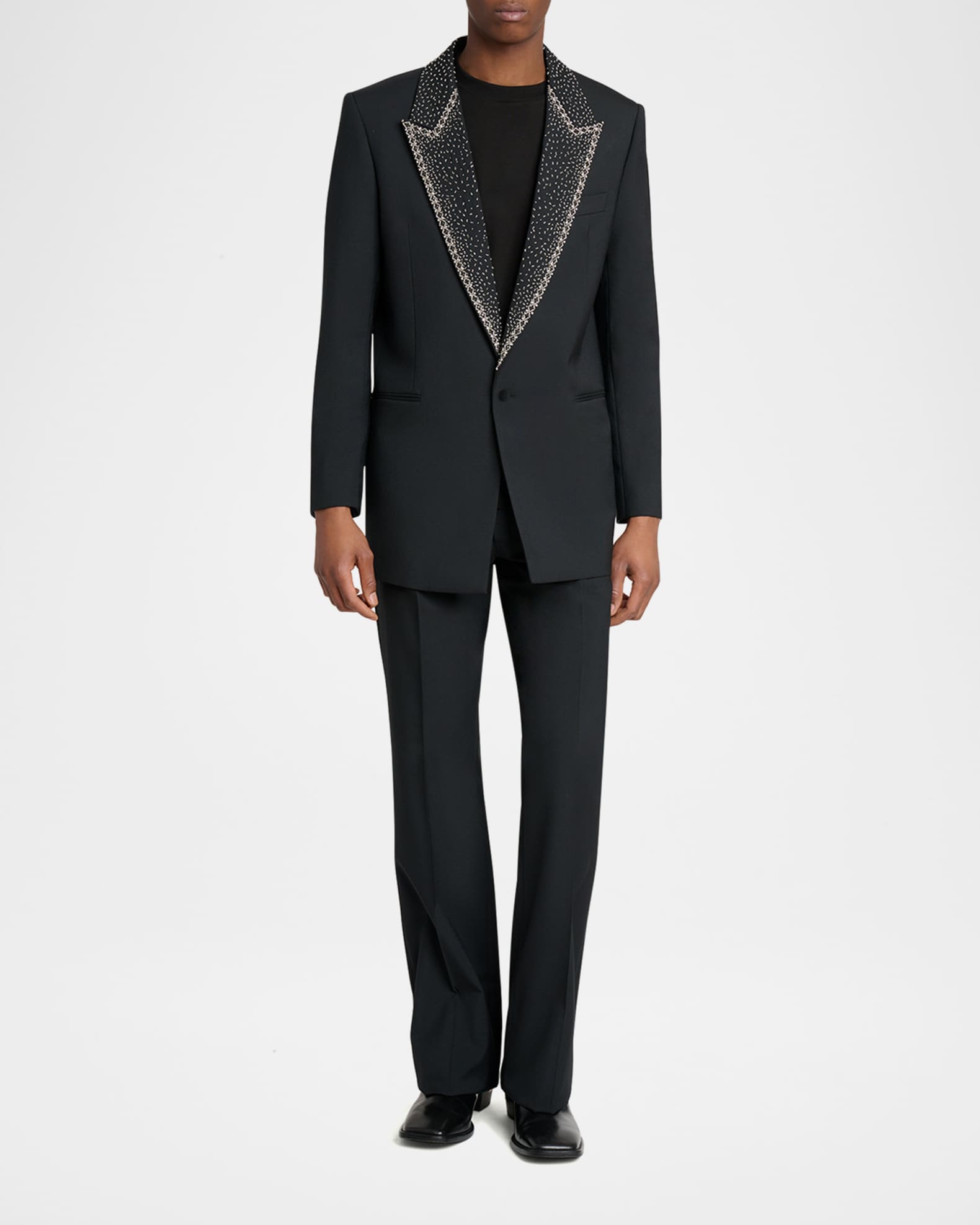 Amiri Men's Sequin Peak Lapel Oversized Blazer | Neiman Marcus