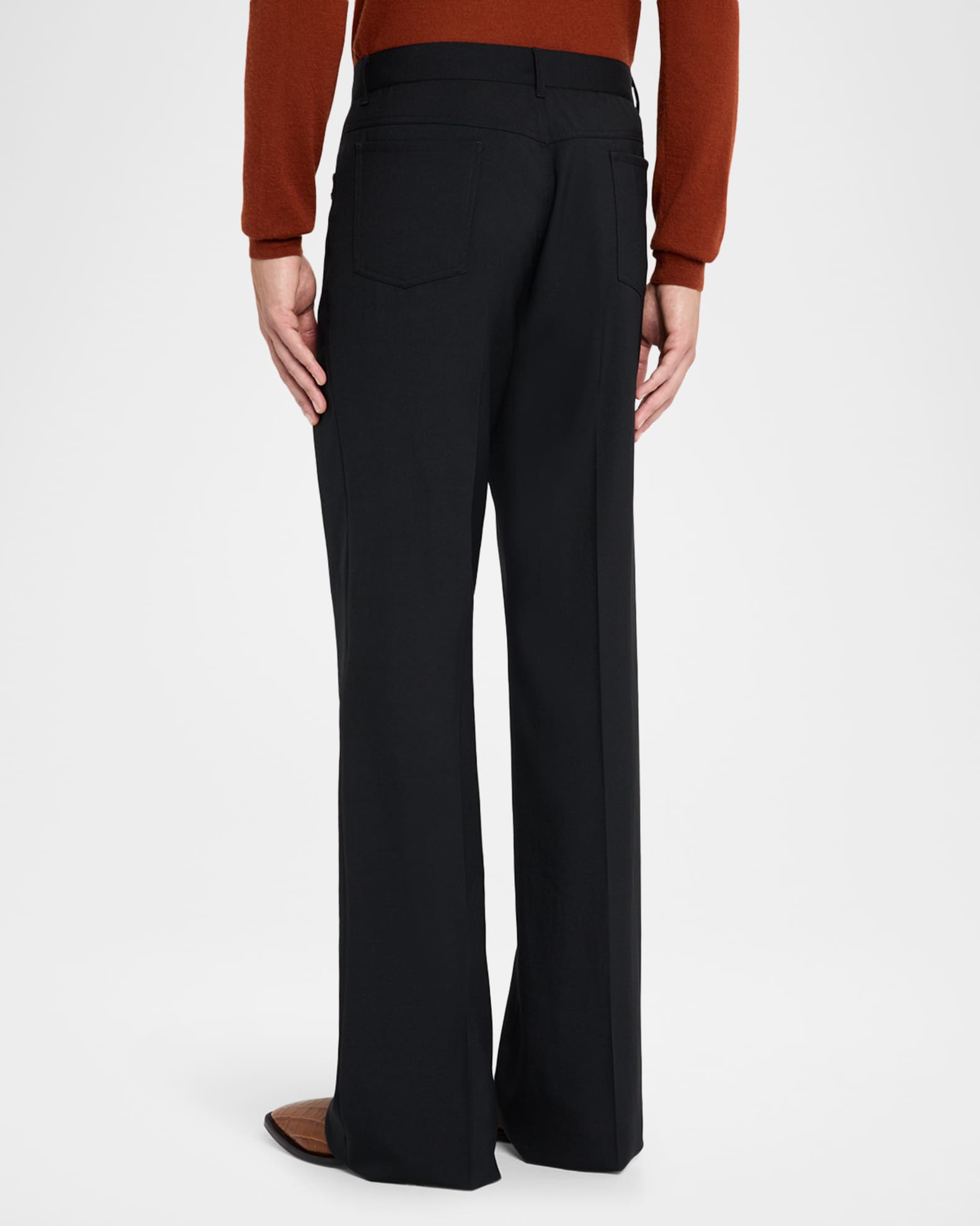 Amiri Men's Polyester and Wool Bootcut Five-Pocket Pants | Neiman