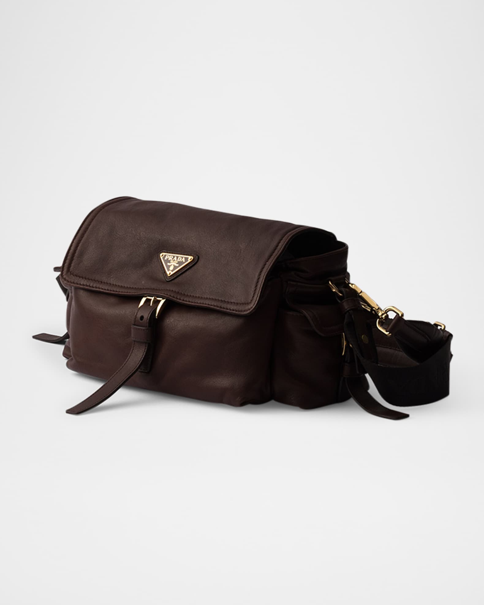 Prada Explore Medium Nappa Leather Shoulder Bag | Neiman Marcus