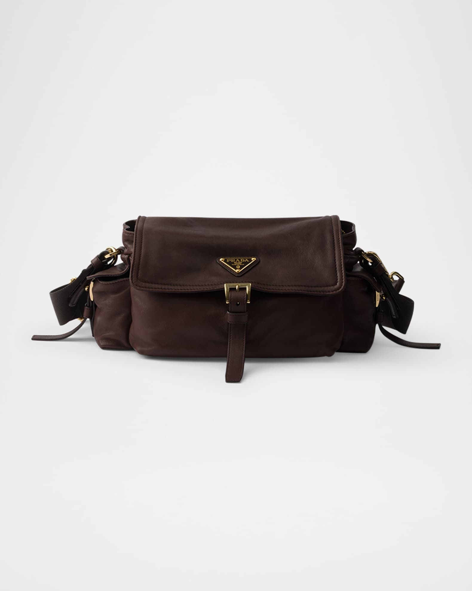 バッグ 00s PRADA leather docking shoulder bag 00's archive PRADA leather docking bag