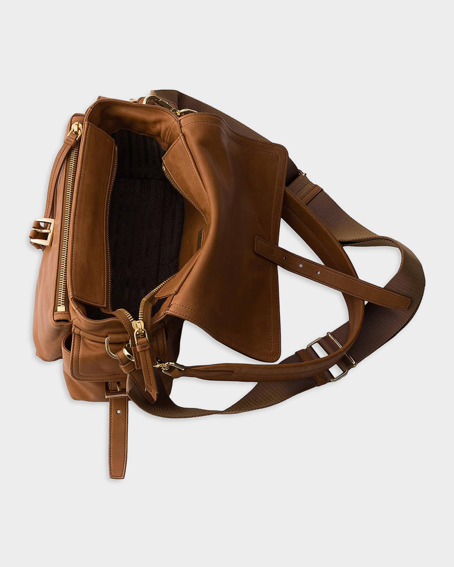 Prada Explore Medium Nappa Leather Shoulder Bag | Neiman Marcus