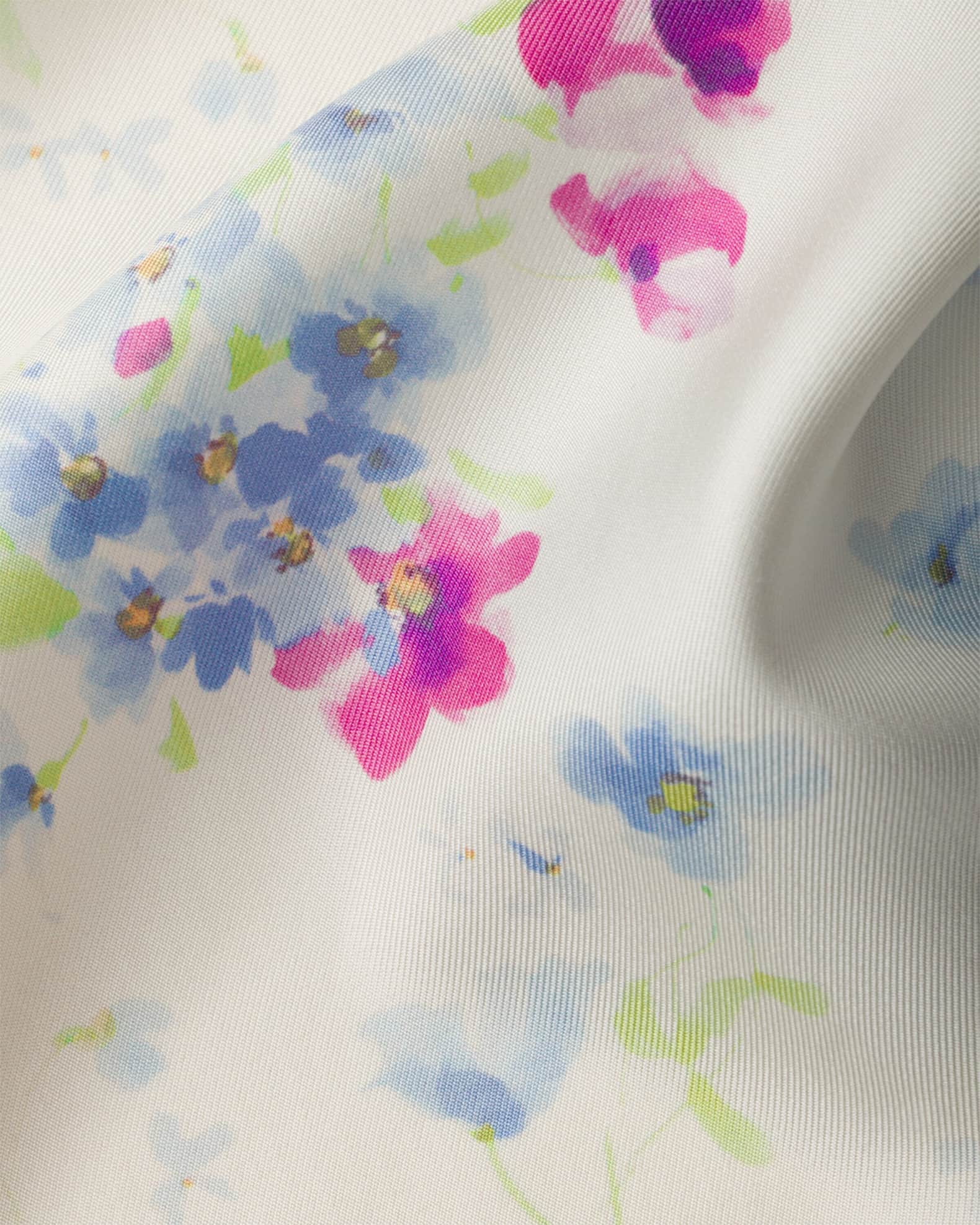 Prada Floral Silk Twill Scarf | Neiman Marcus