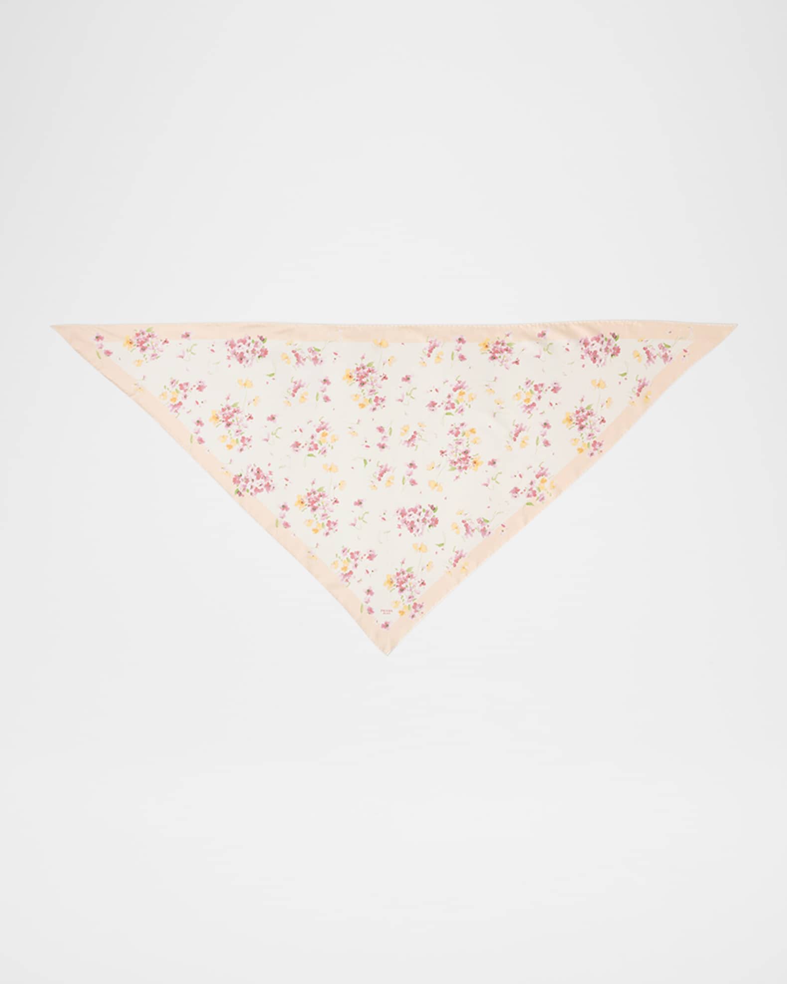 Floral Silk Twill Scarf 1