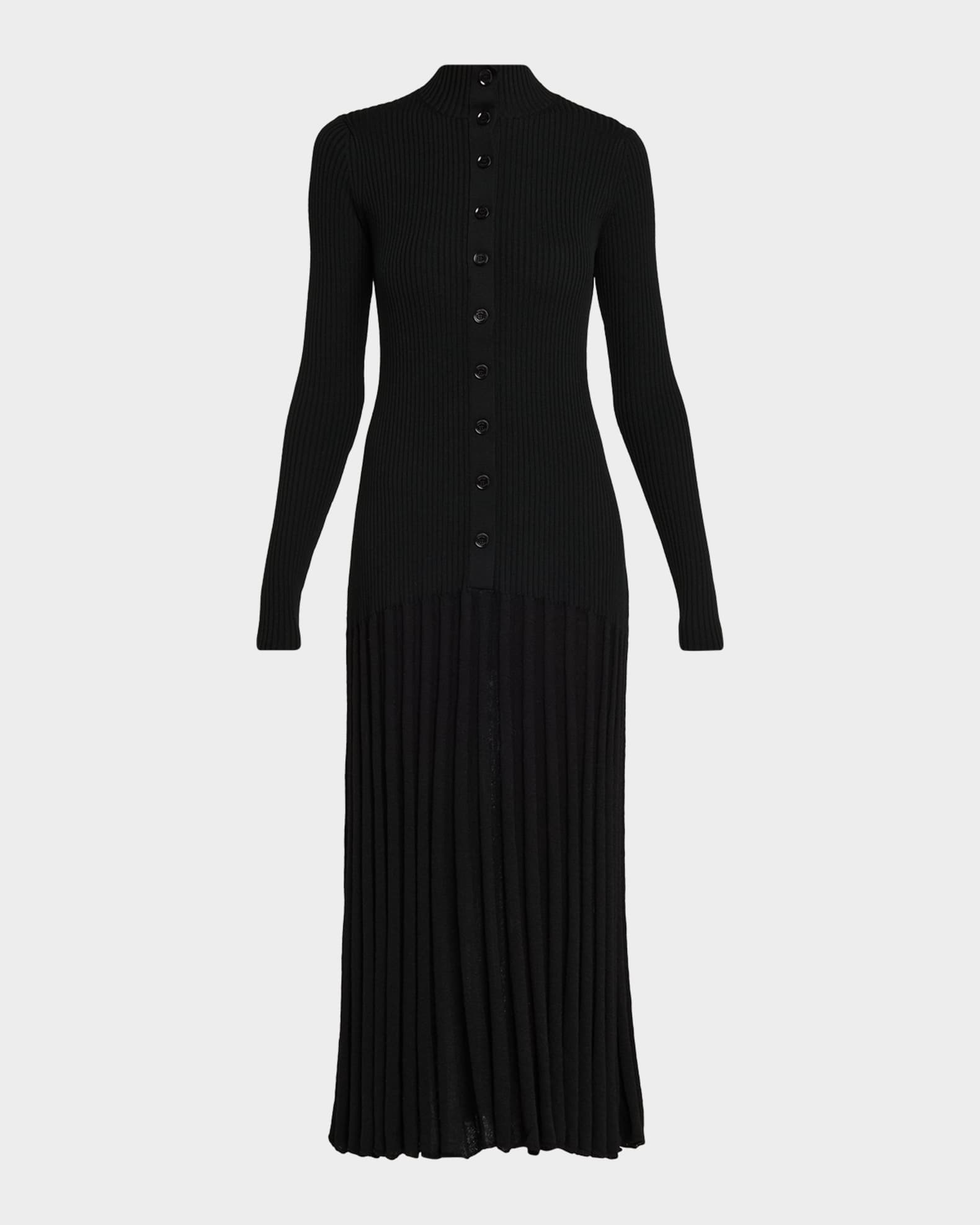 Jada Dress in Superfine Merino Black | Proenza Schouler Official Site