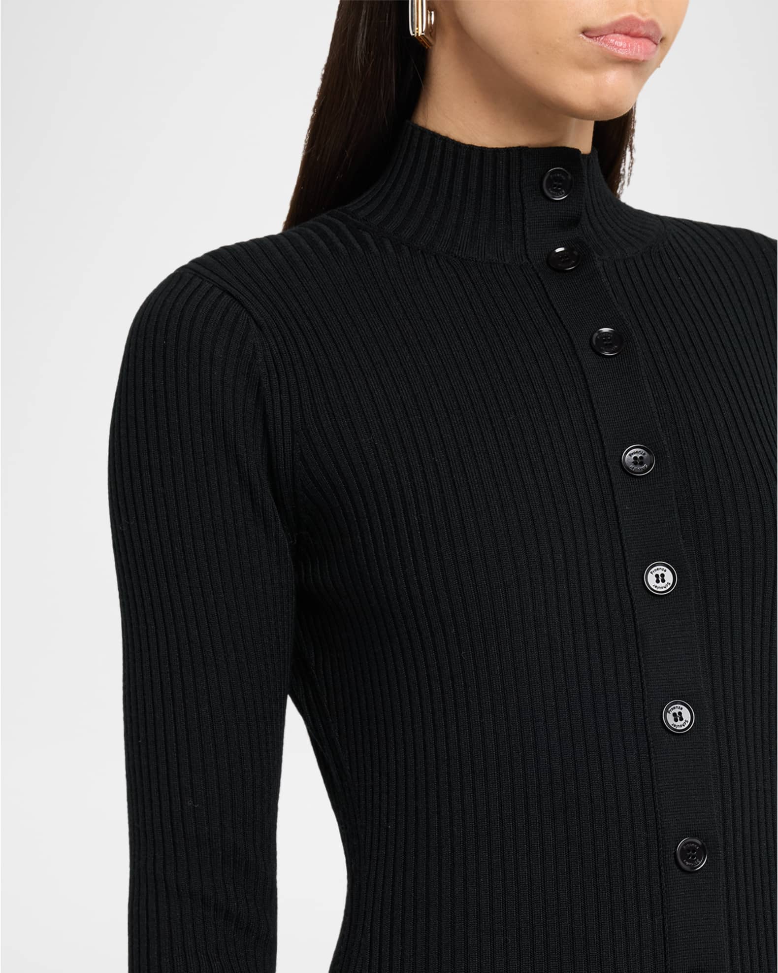Proenza Schouler Jada Turtleneck Drop-Waist Button-Front Maxi Dress |  Neiman Marcus