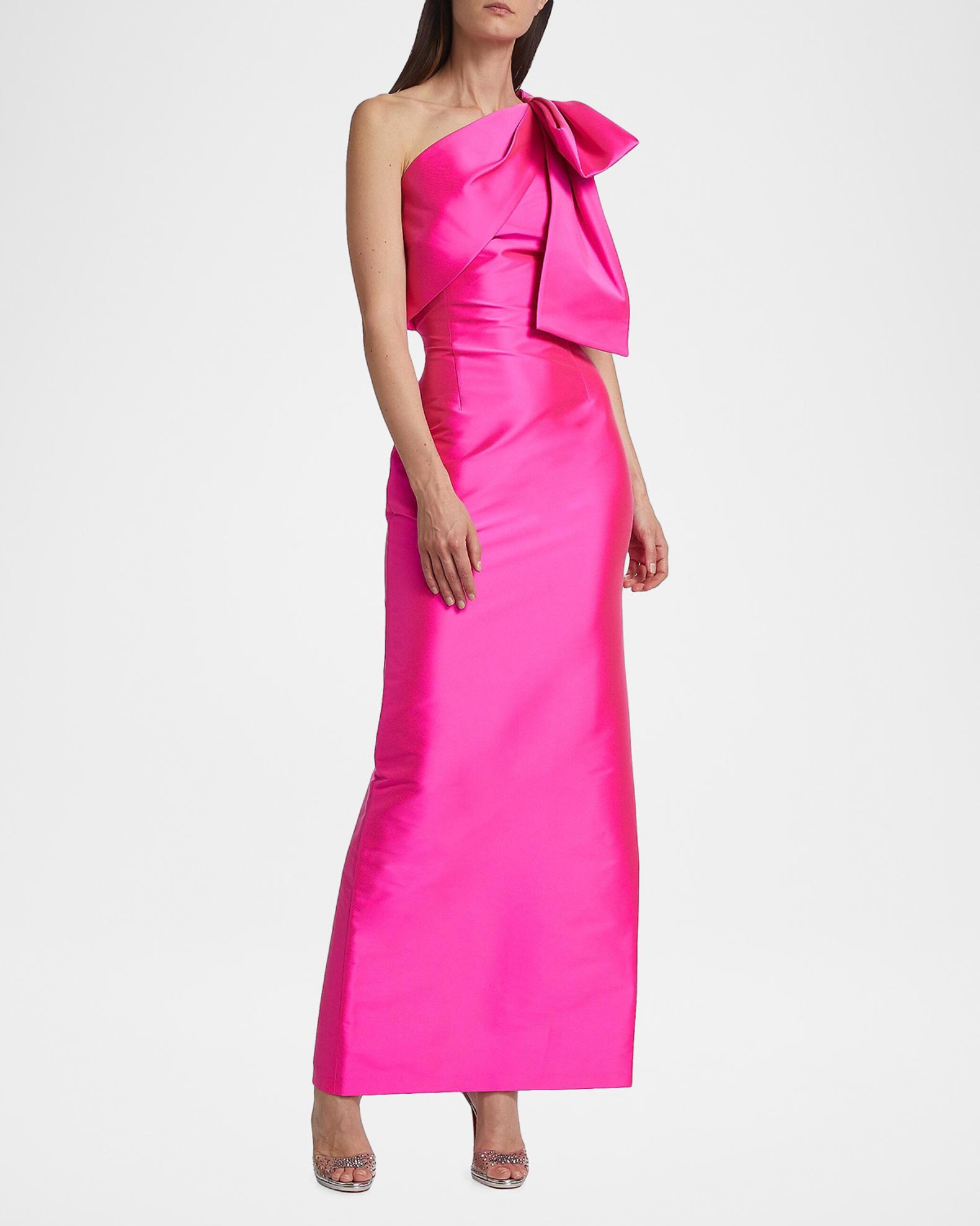 SACHIN BABI Bonnie One-Shoulder Satin Gown | Neiman Marcus