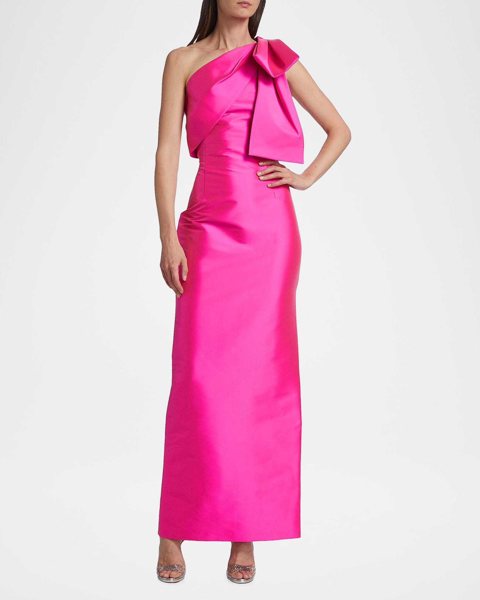 SACHIN BABI Bonnie One-Shoulder Satin Gown | Neiman Marcus