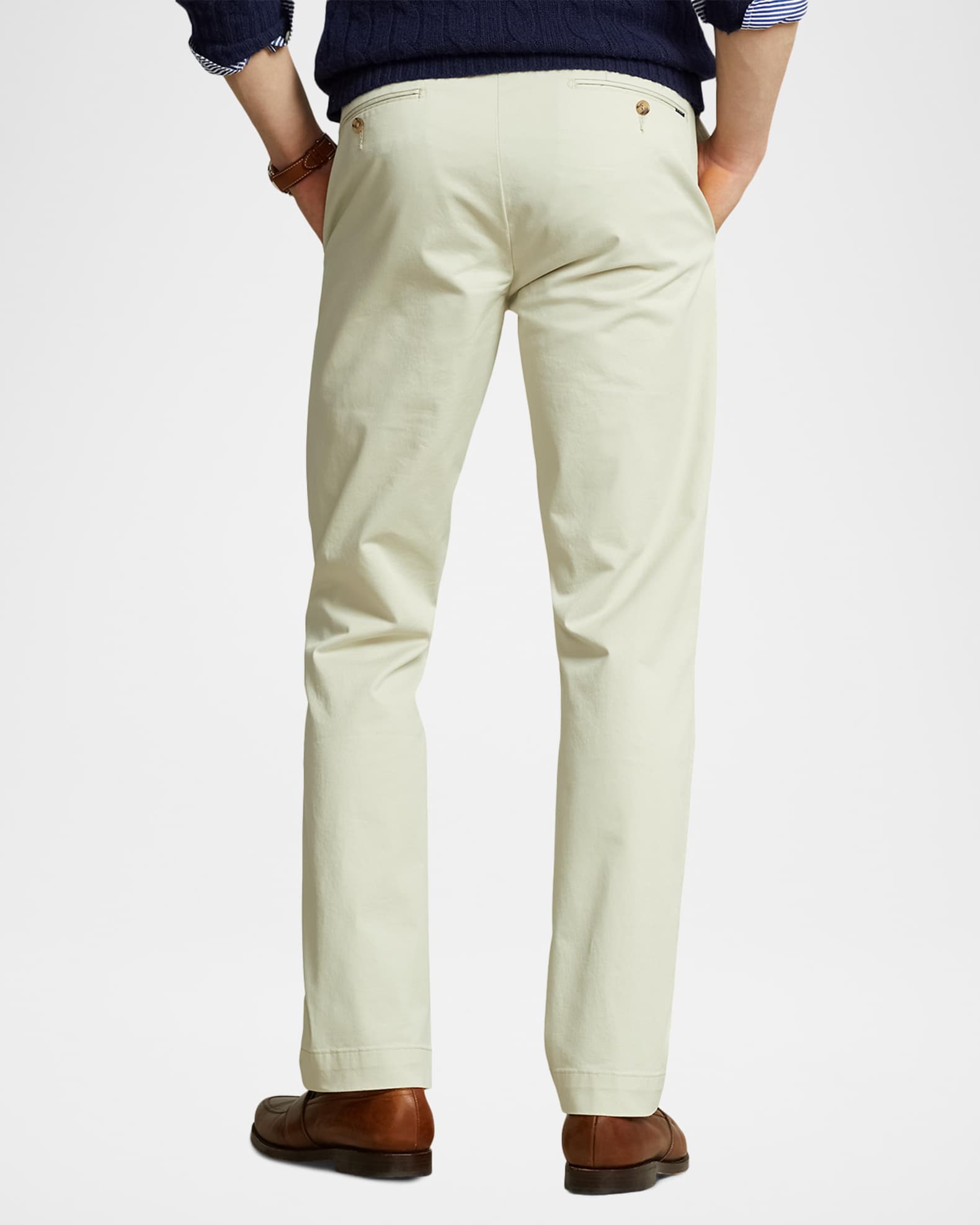 Polo Ralph Lauren Men's Straight-Fit Cotton Stretch Pants | Neiman Marcus