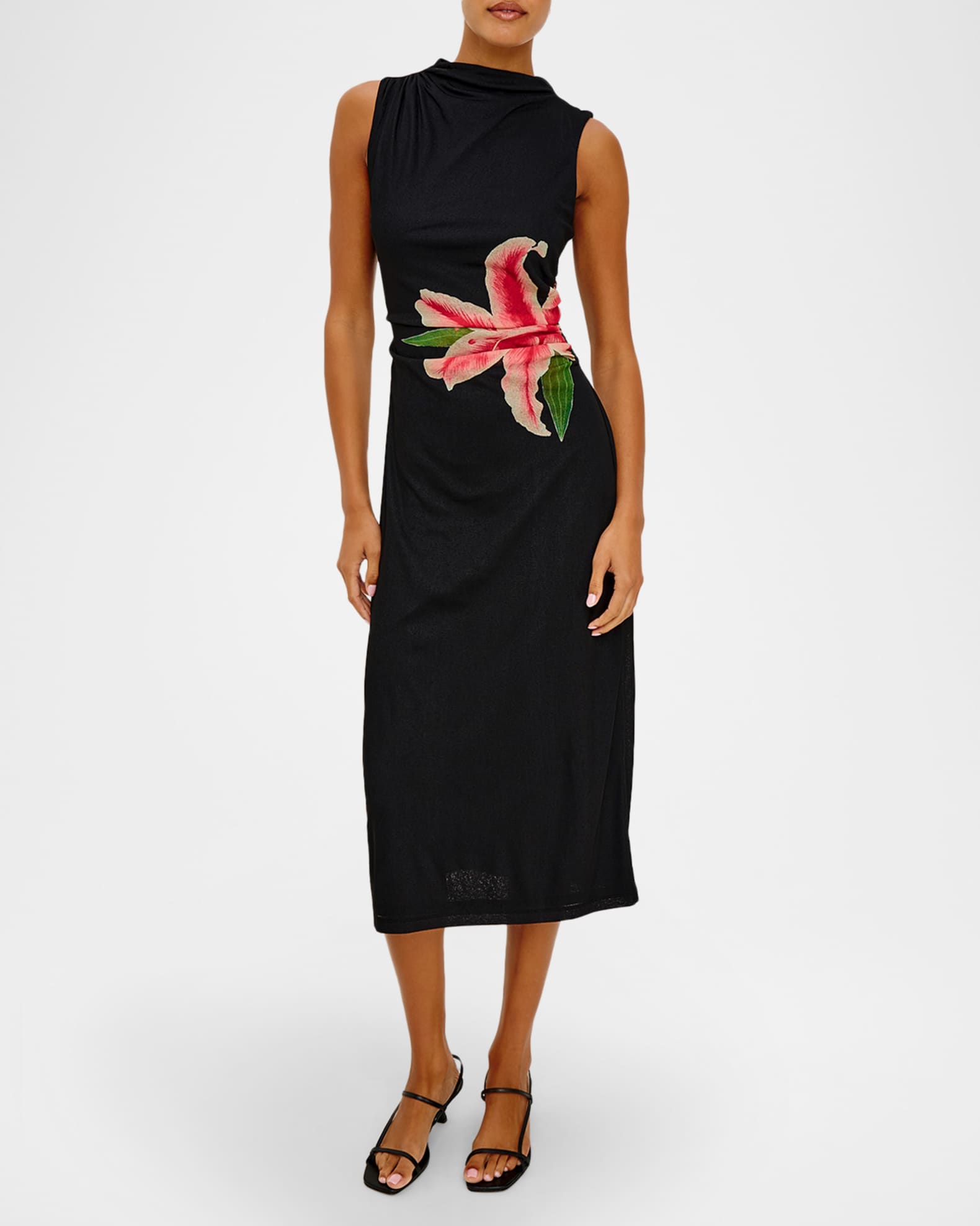 green emerald velvet dress Simkhai Kenlie Mixed Media Midi Dress
