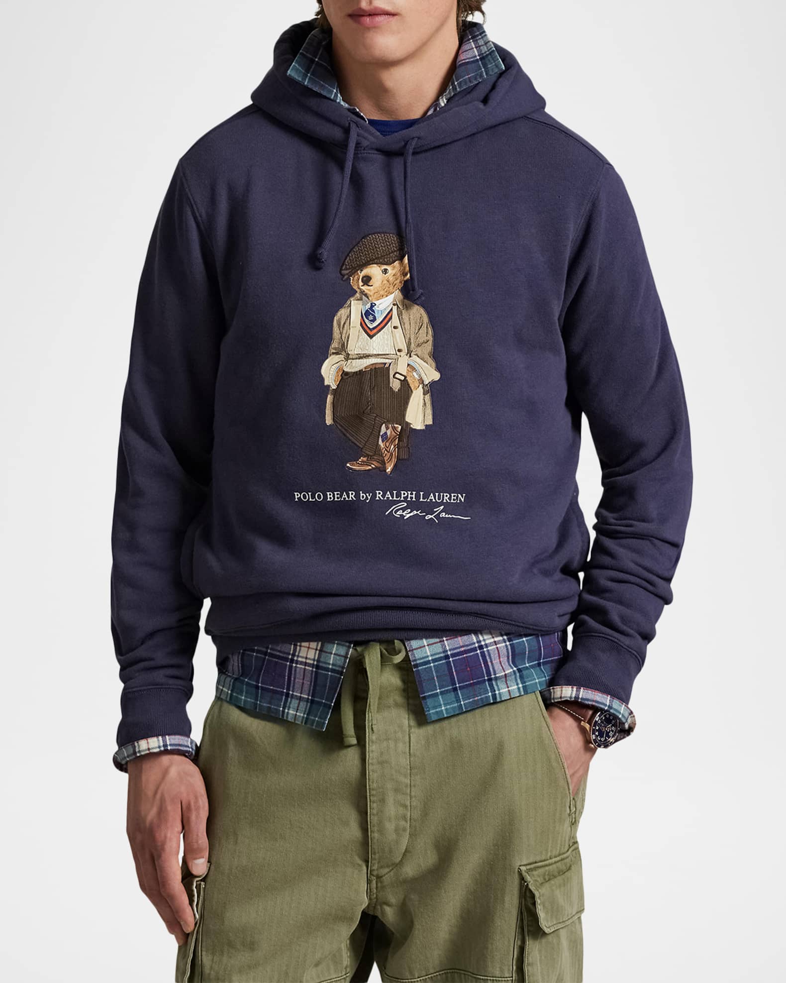 Polo Ralph Lauren Men's Polo Bear Hoodie | Neiman Marcus