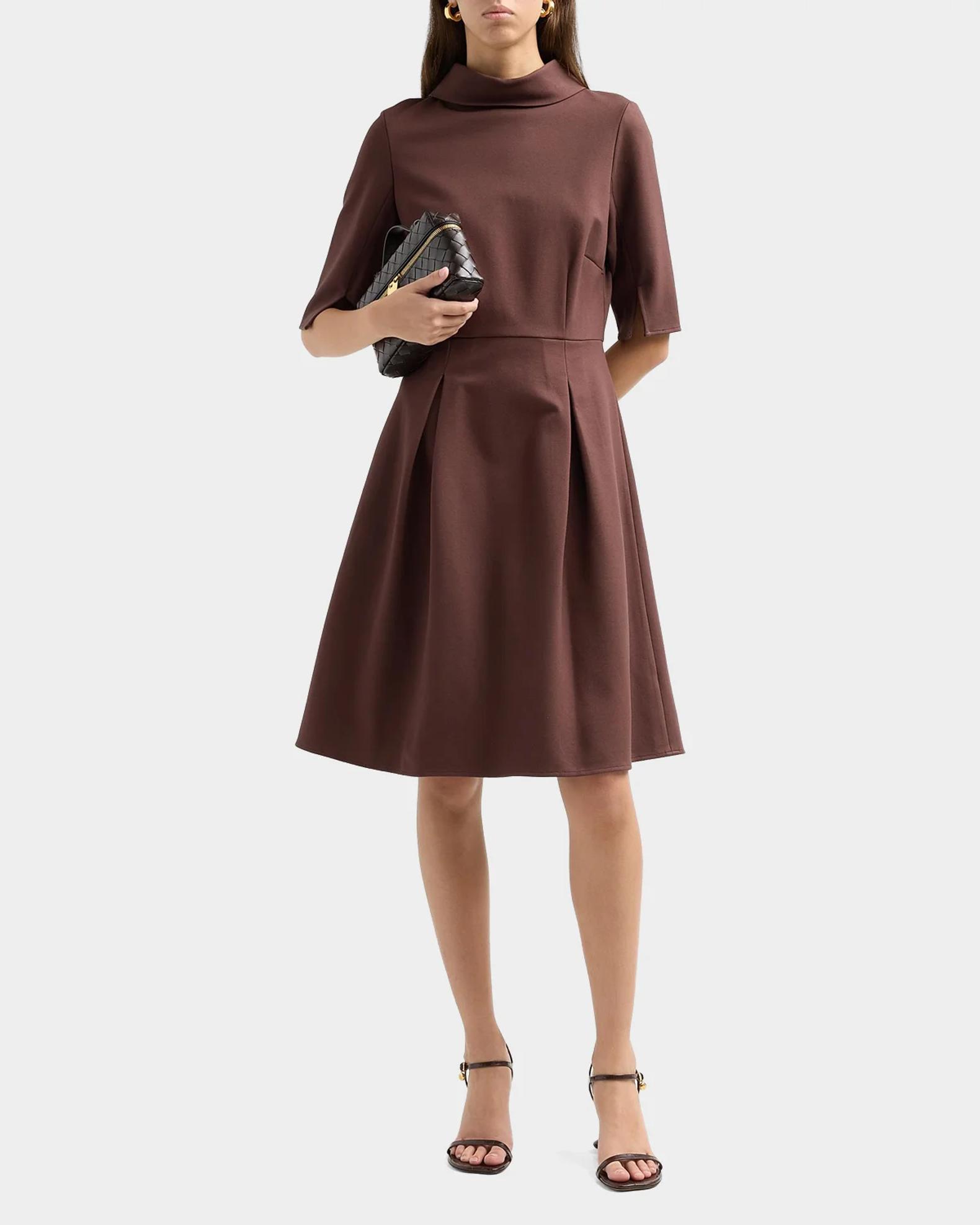 Misook Pleated Stretch Knee-Length Dress | Neiman Marcus