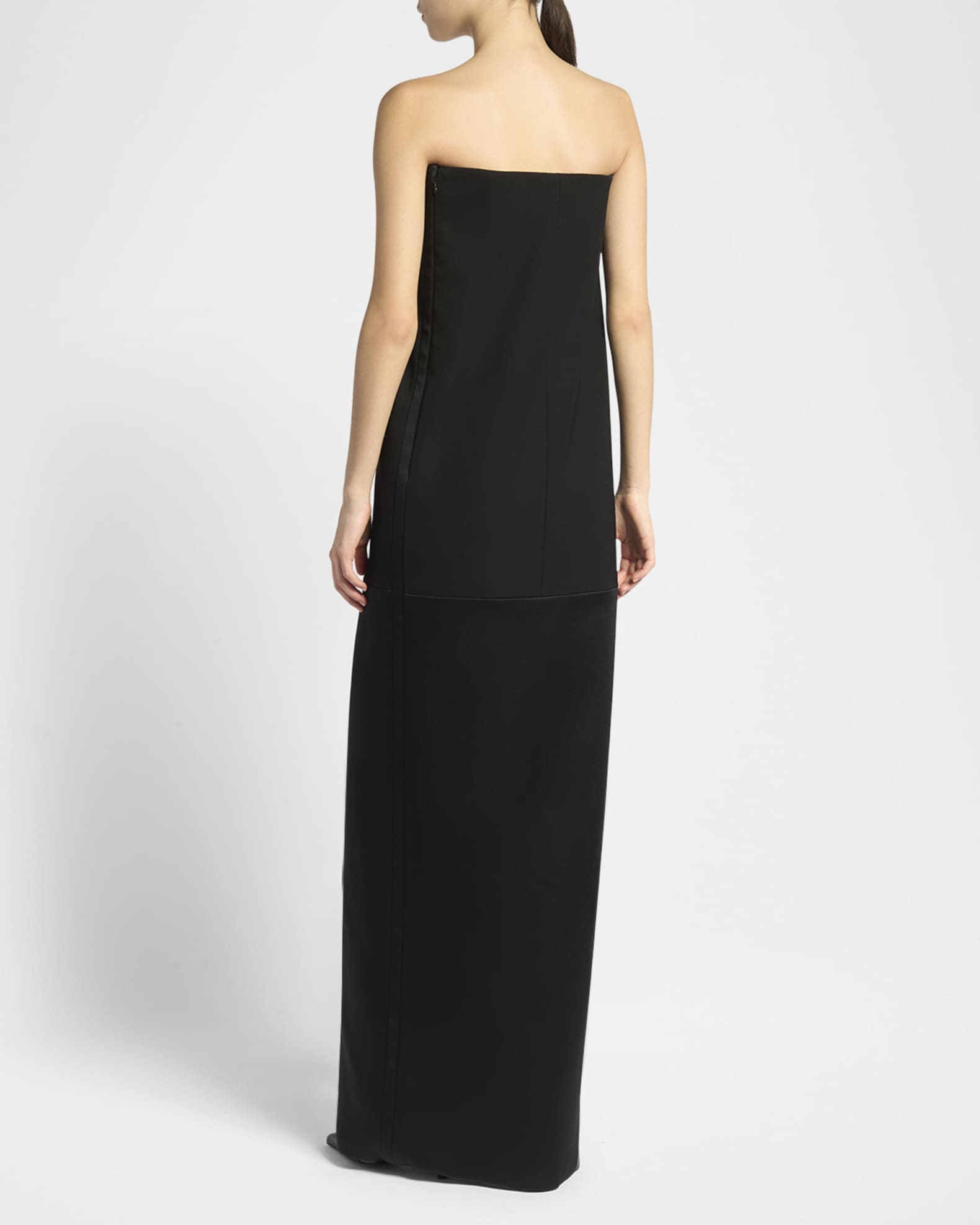 tom ford evening dresses Cutout jersey gown with its sheer SILK DOUBLE GEORGETTE STRETCH EVENING