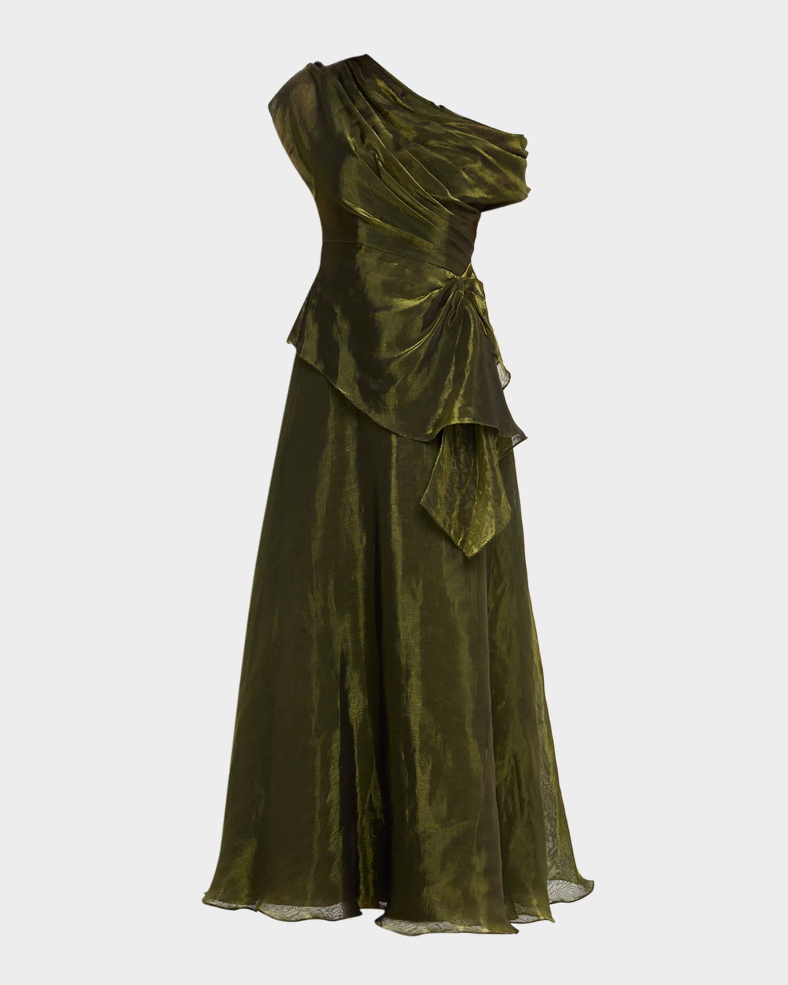 theia green dress Nerissa Beaded Gown 16 / Moss Green main image 0