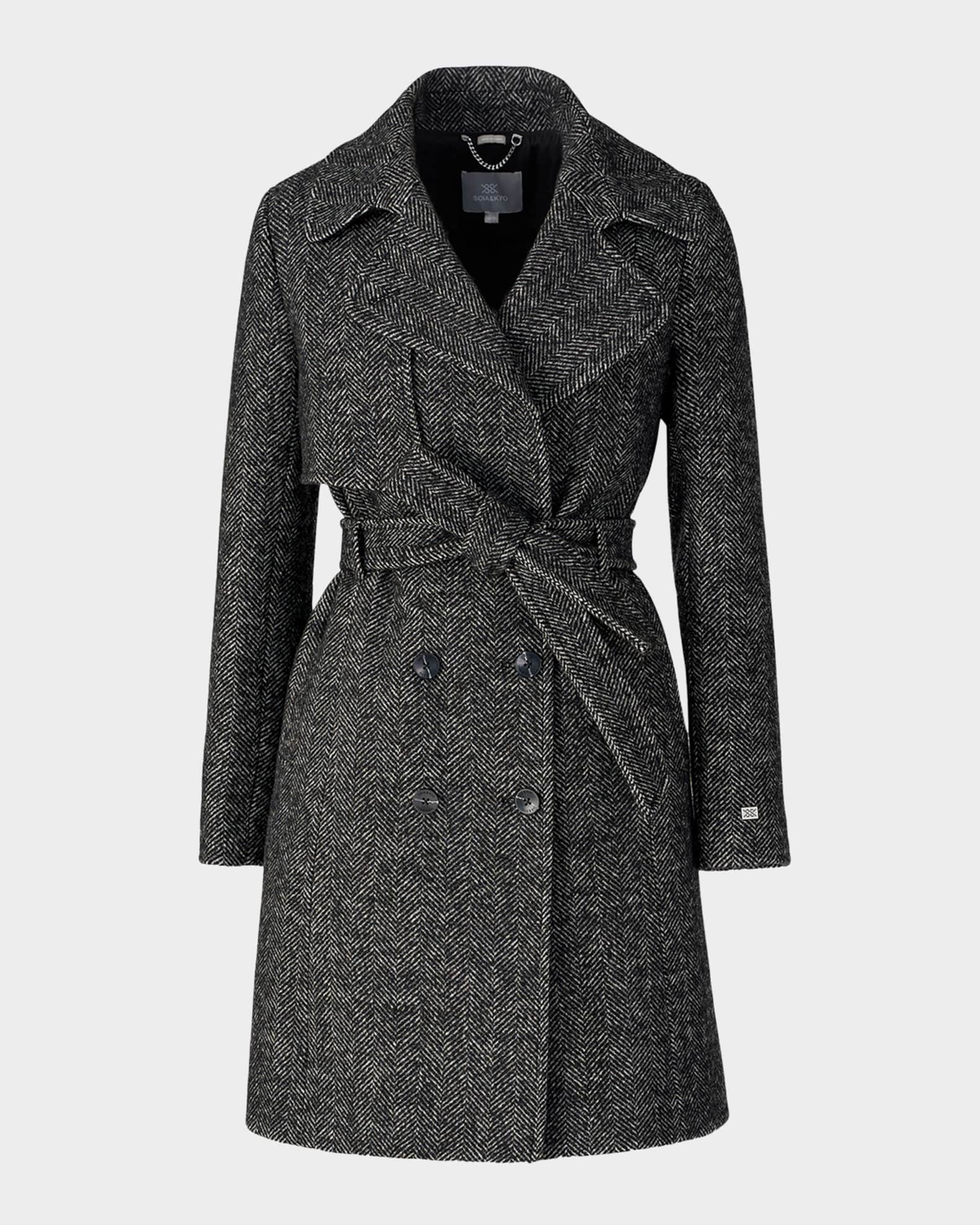 Manteau Tailleur SOIA & KYO Nousha - Taille L, Style Trench Coat - Neuf Avec Étiquettes