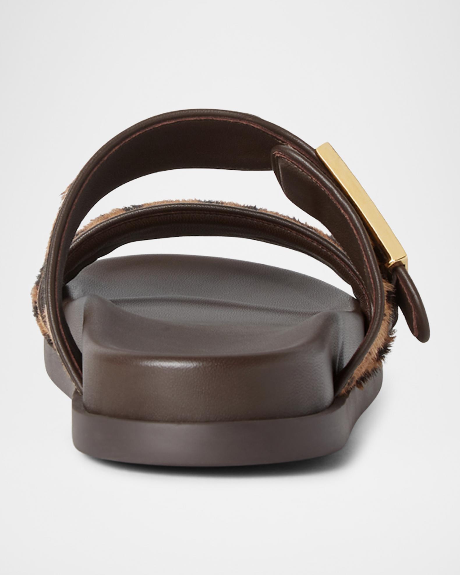 Fendi Fendi Feel Leopard Calf Hair Slide Sandals | Neiman Marcus display picture 1