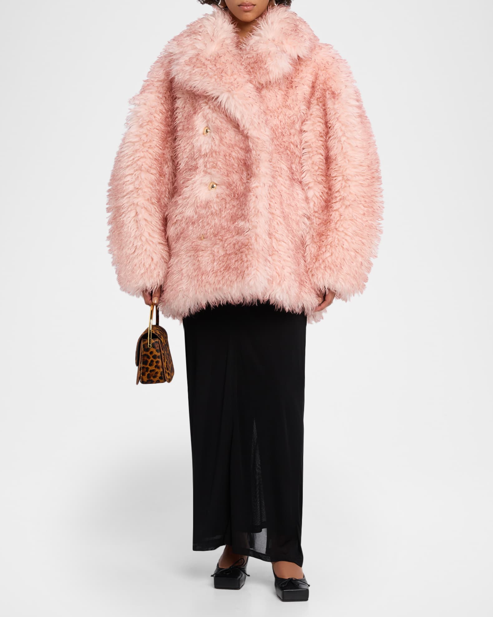 Ganni Oversized Alternative Fur Coat | Neiman Marcus
