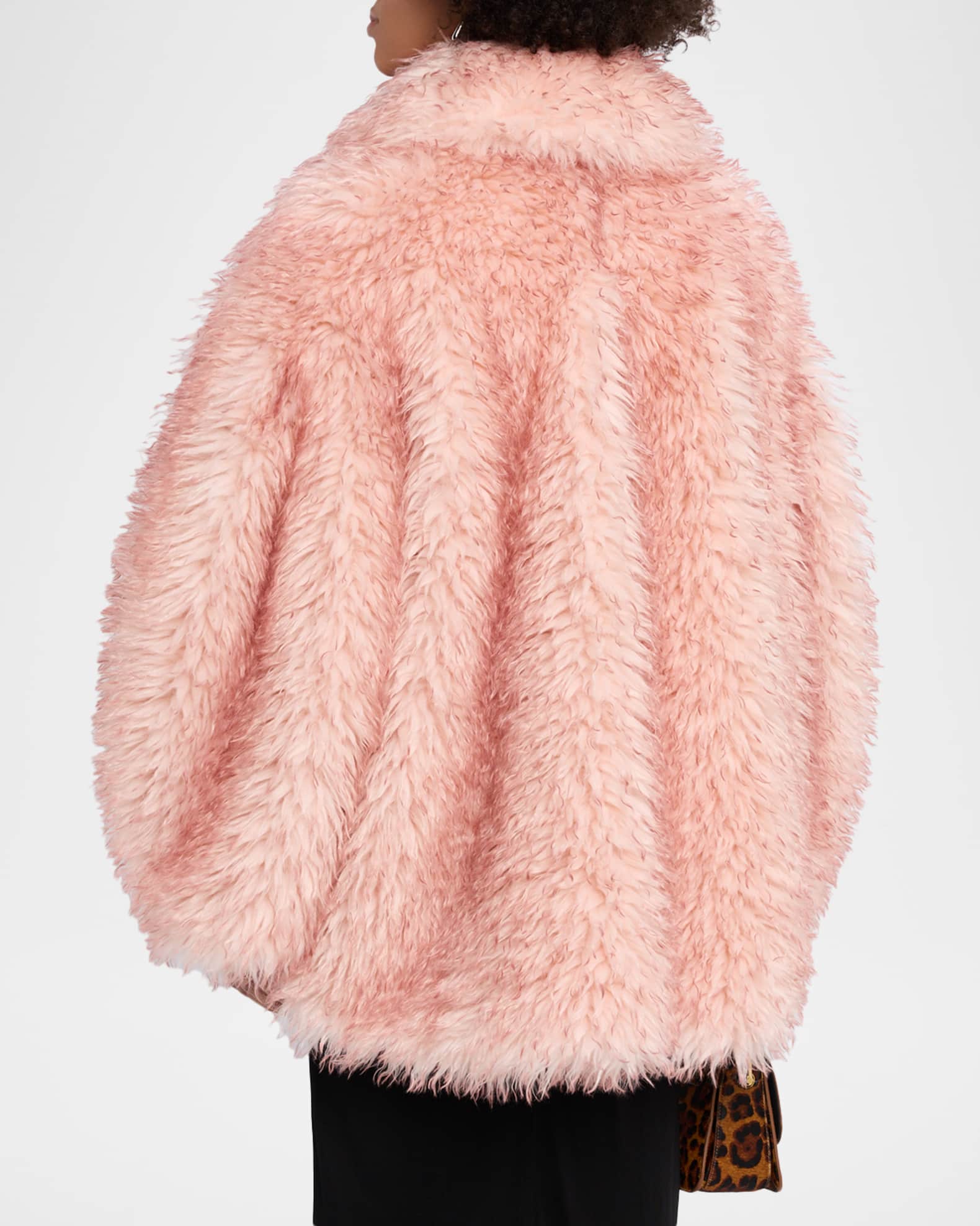Ganni Oversized Alternative Fur Coat | Neiman Marcus