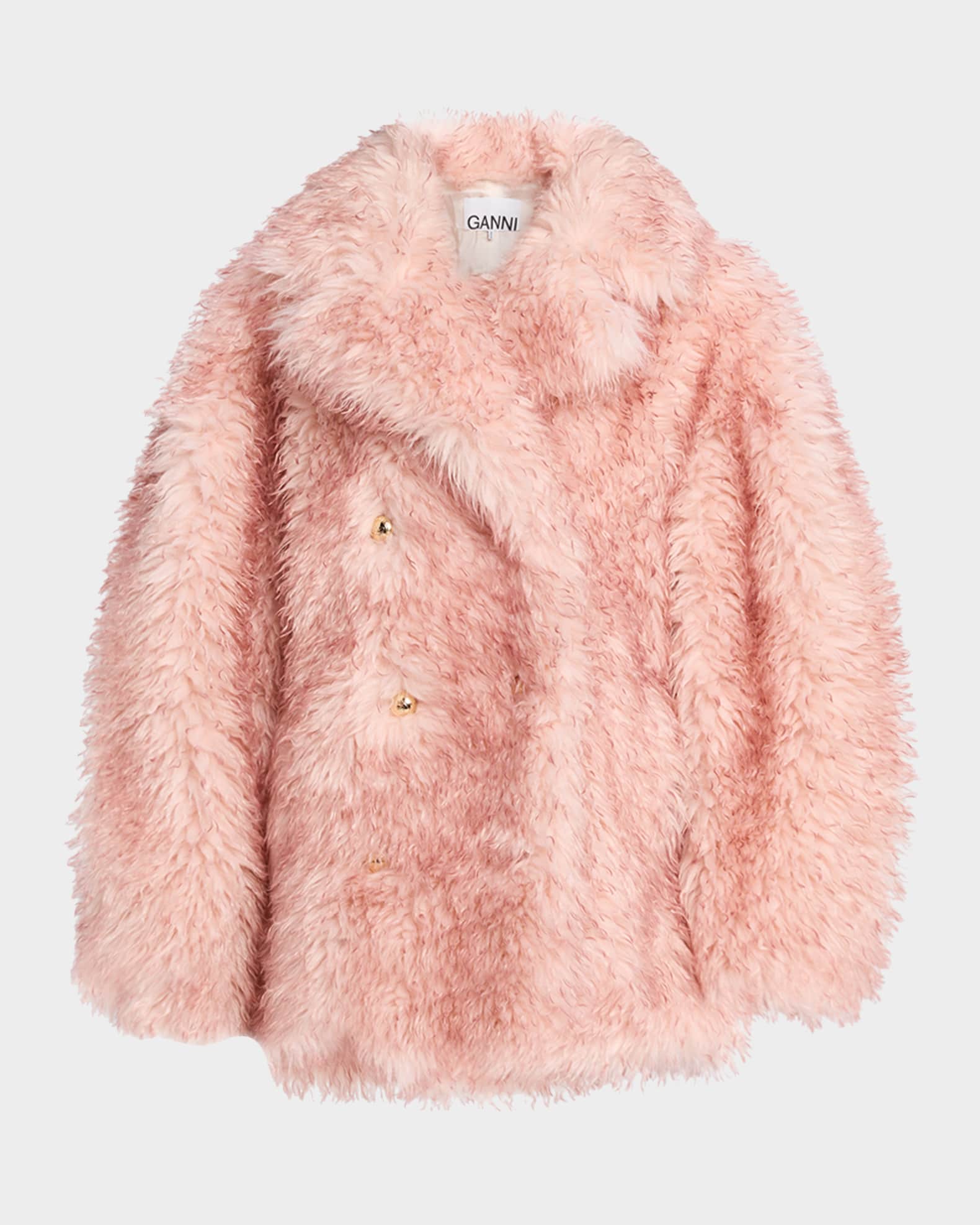 GANNI ピンク ロングコート Ganni Parka Coat - Sugar Plum | Garmentory