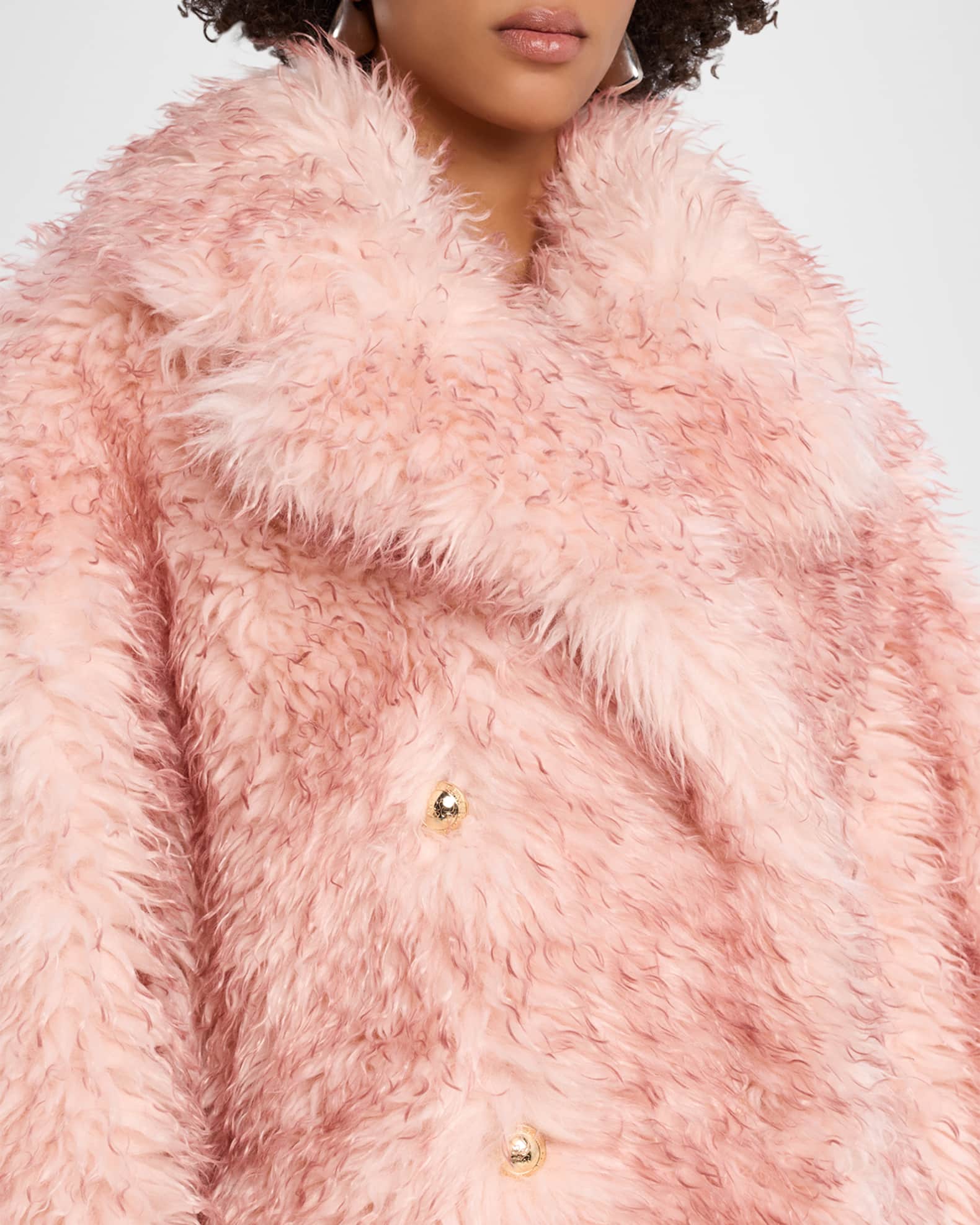 Ganni Oversized Alternative Fur Coat | Neiman Marcus