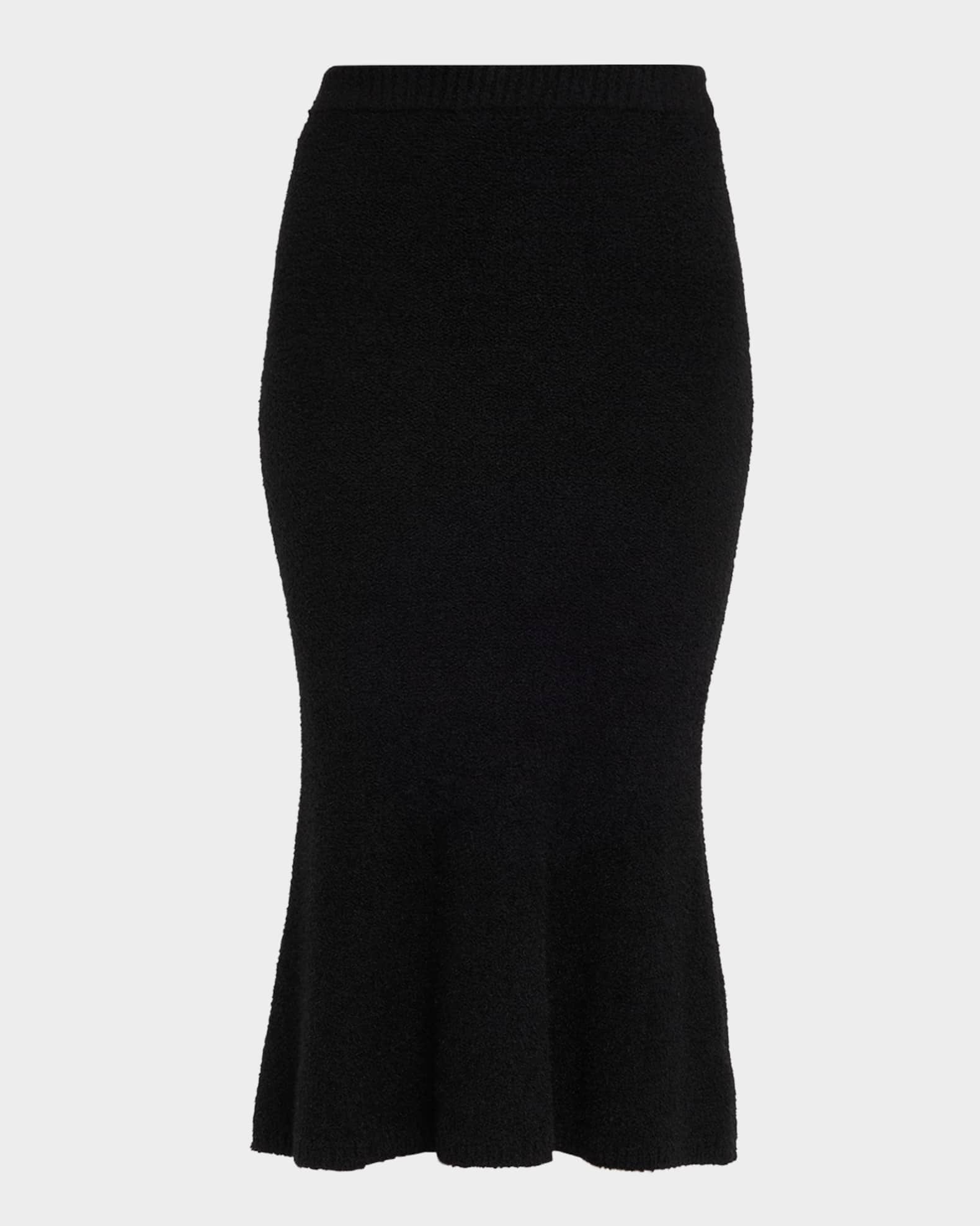 L'Agence Salem Knit Flare Midi Skirt | Neiman Marcus