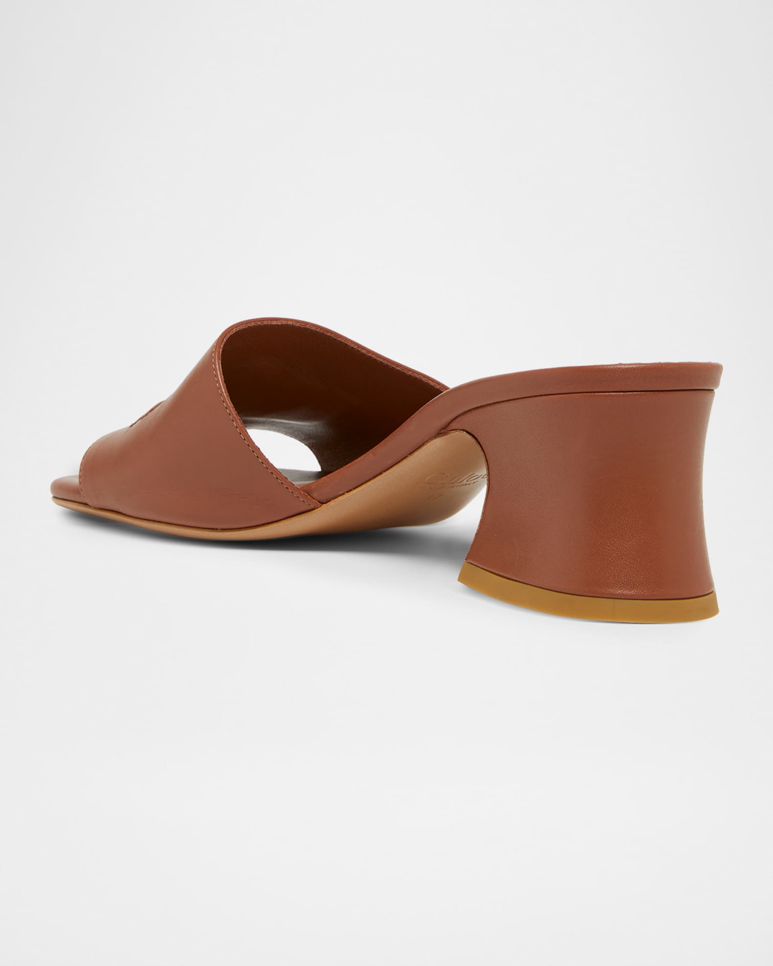 Chloe 55mm Soleil Block-Heel Mules | Neiman Marcus