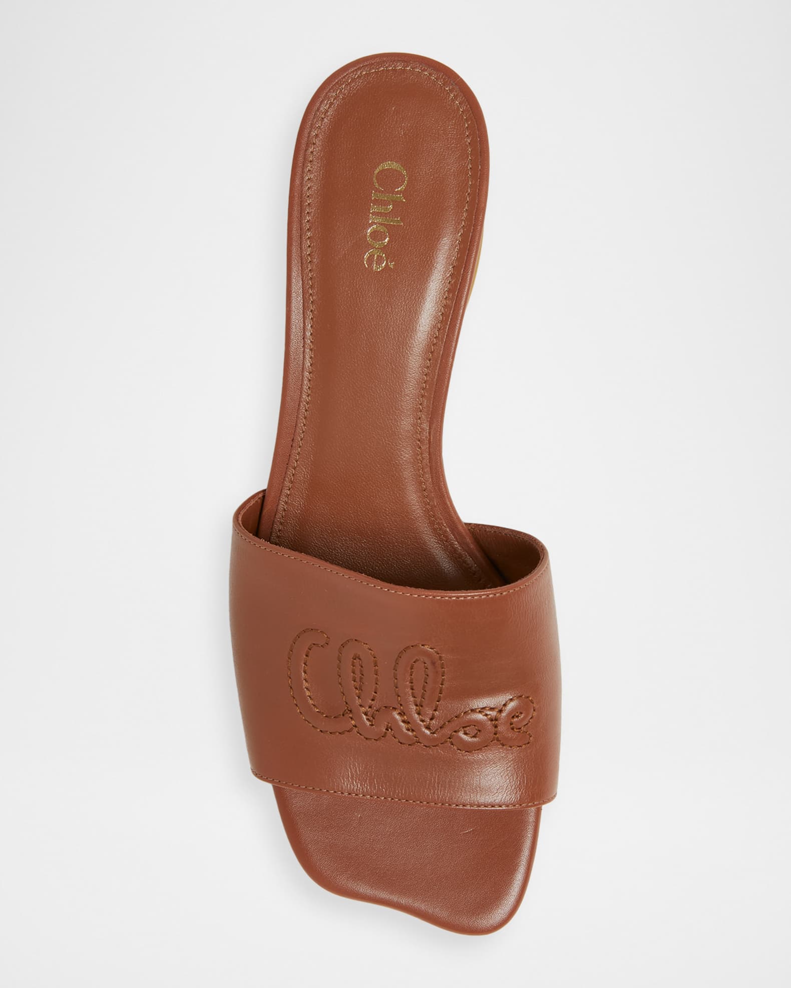 Chloe 55mm Soleil Block-Heel Mules | Neiman Marcus