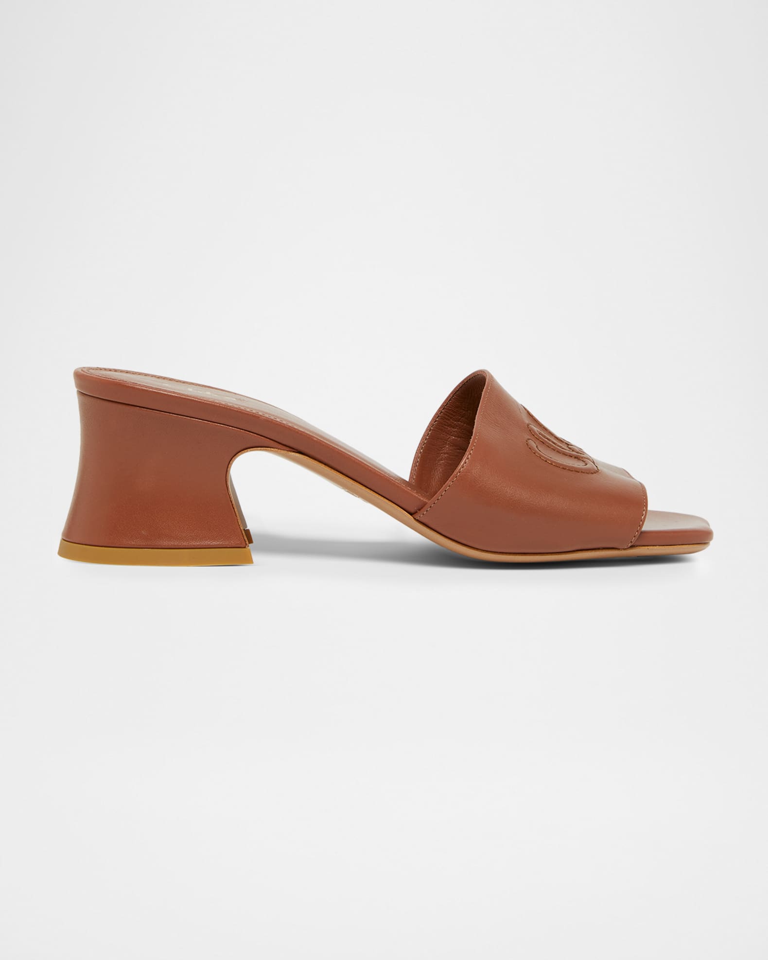 Chloe 55mm Soleil Block-Heel Mules | Neiman Marcus