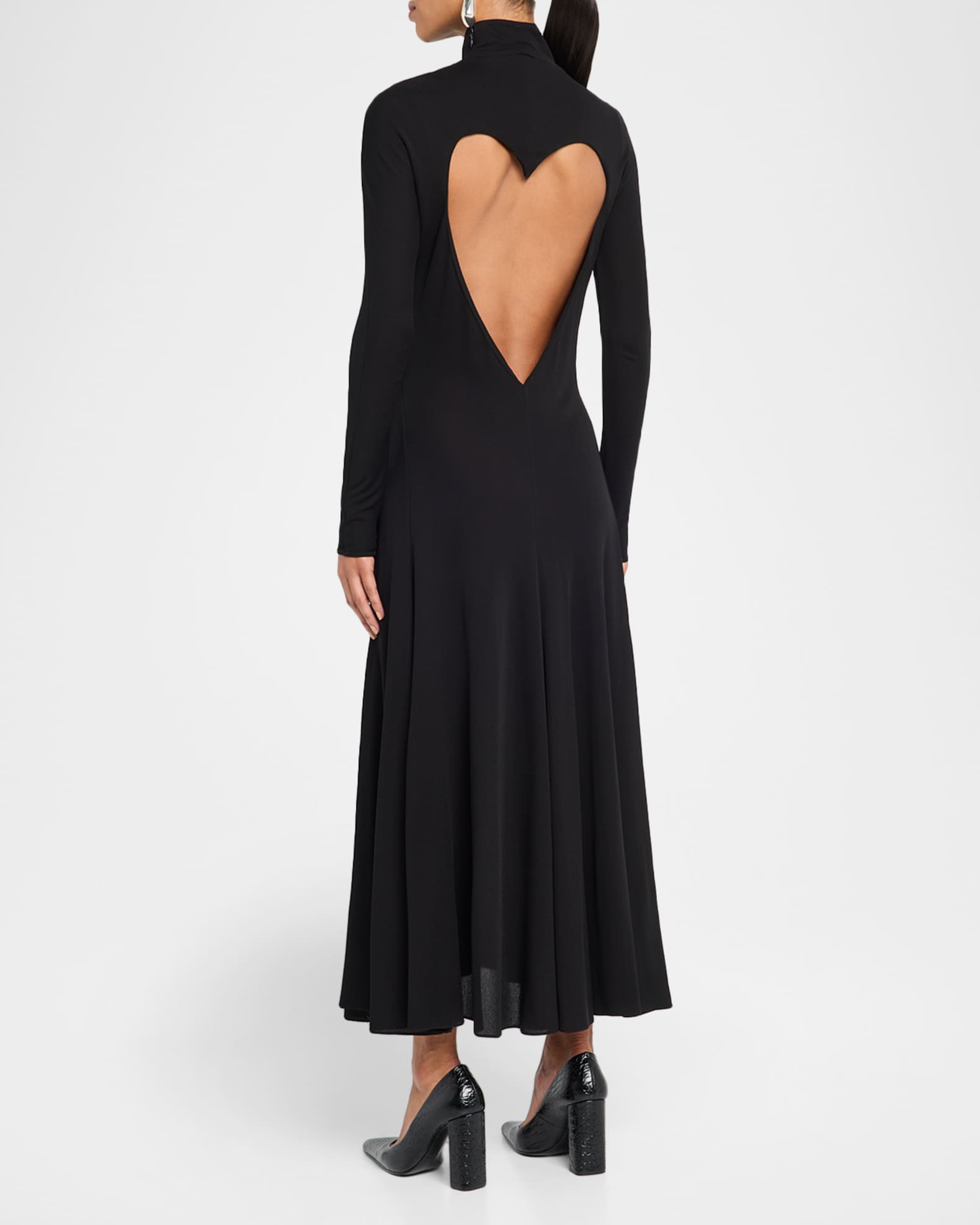 white chiffon long dress Lennox Crepe + Chiffon Dress