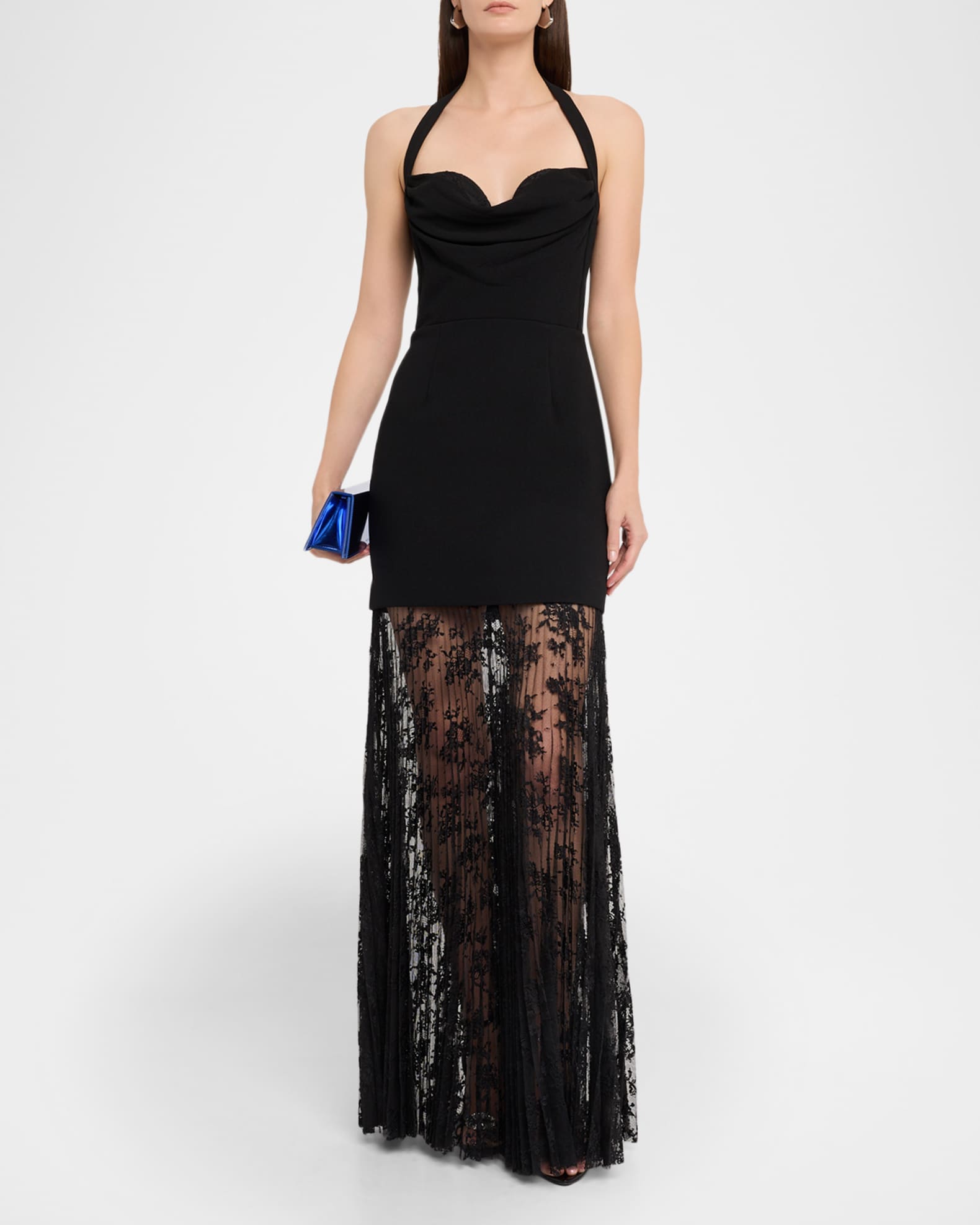 black gown prom dress A-Line One Shoulder 2025 Prom Dresses Black Tulle Lace Formal Dress Black / US6